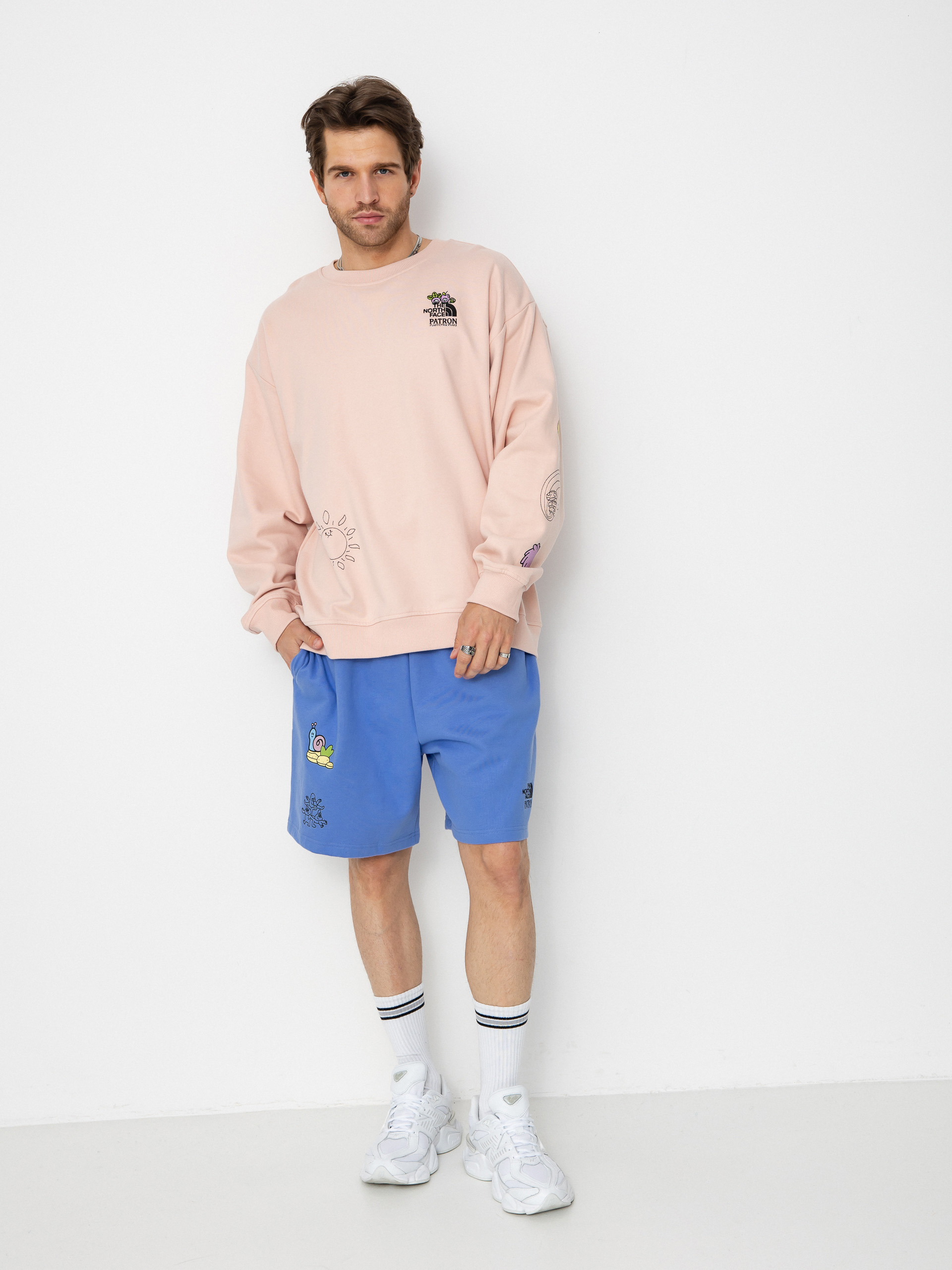 Bluza The North Face Mountain Cleanup Oversized (pink moss)