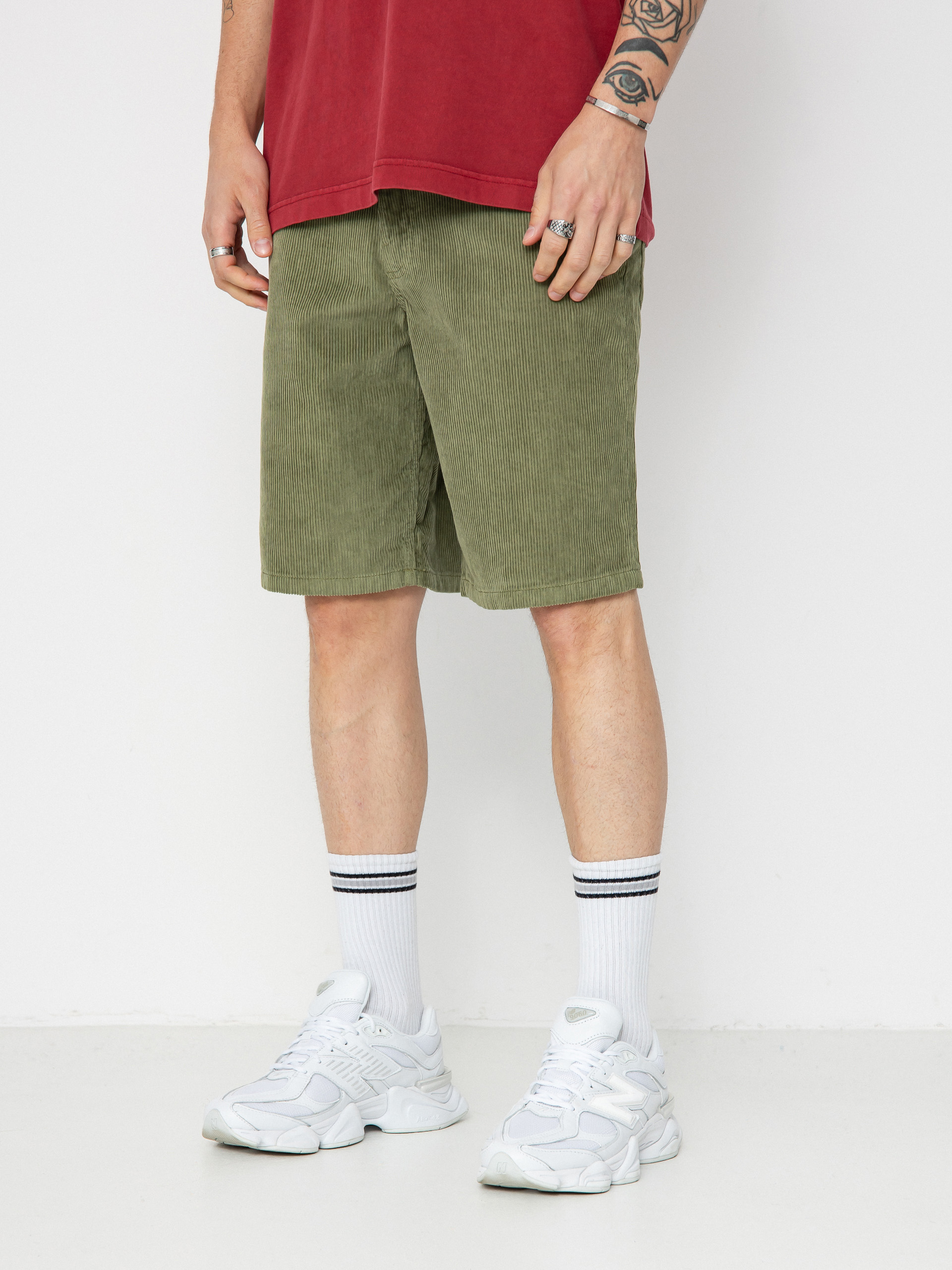 Szorty Vans Check 5 Loose Corduroy (loden green)