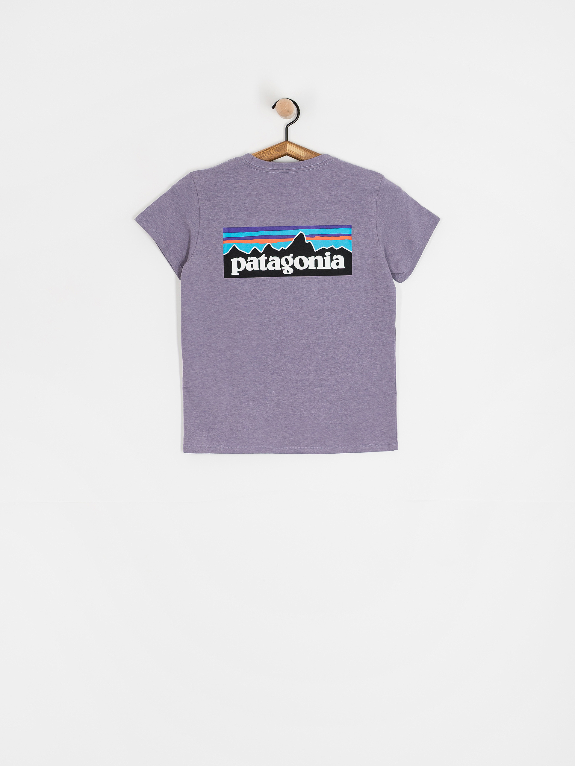 T-shirt Patagonia P 6 Logo Responsibili Wmn (concrete purple)