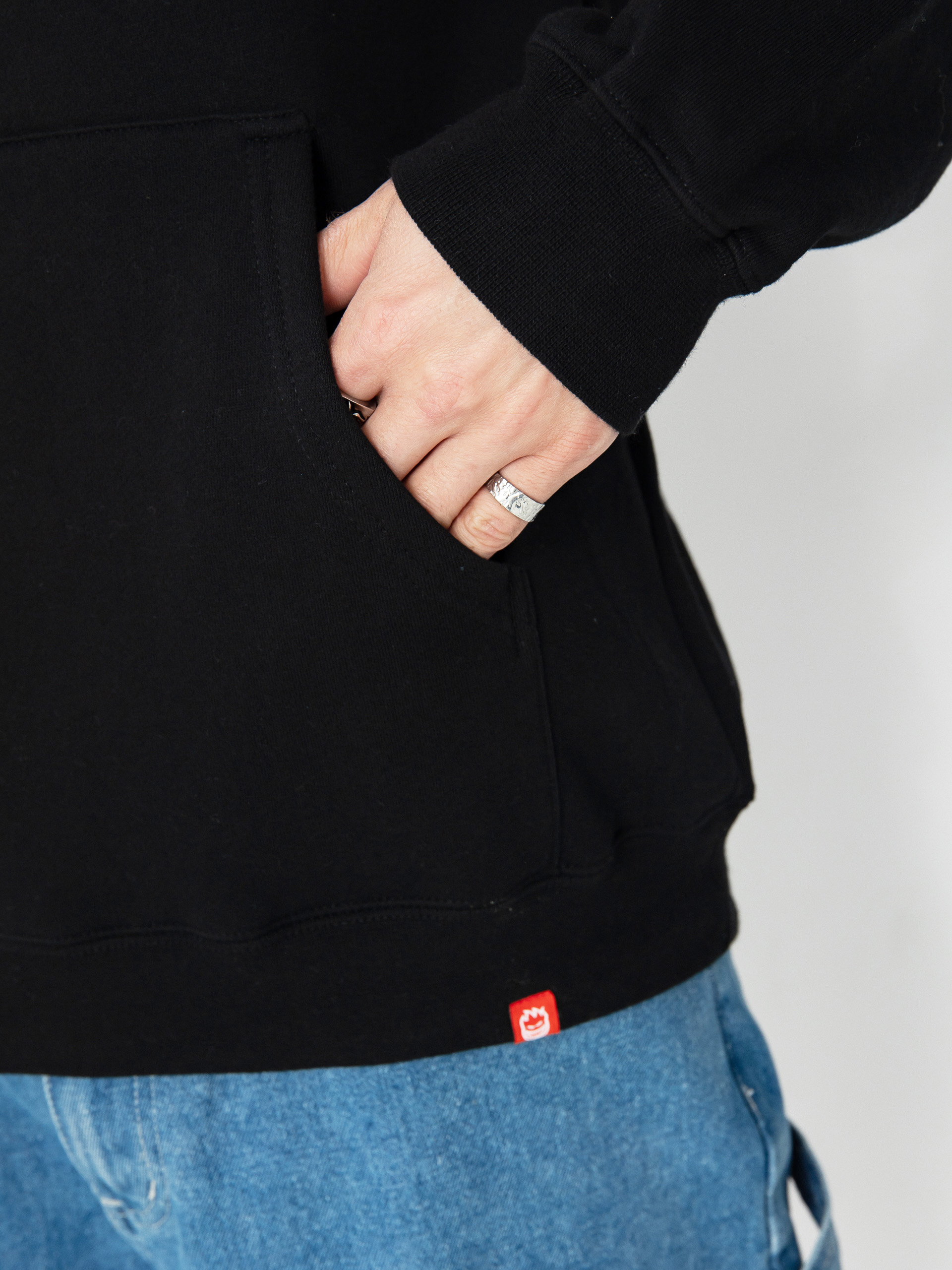 Bluza z kapturem Spitfire Bighead Fill HD (black/black red & white print)