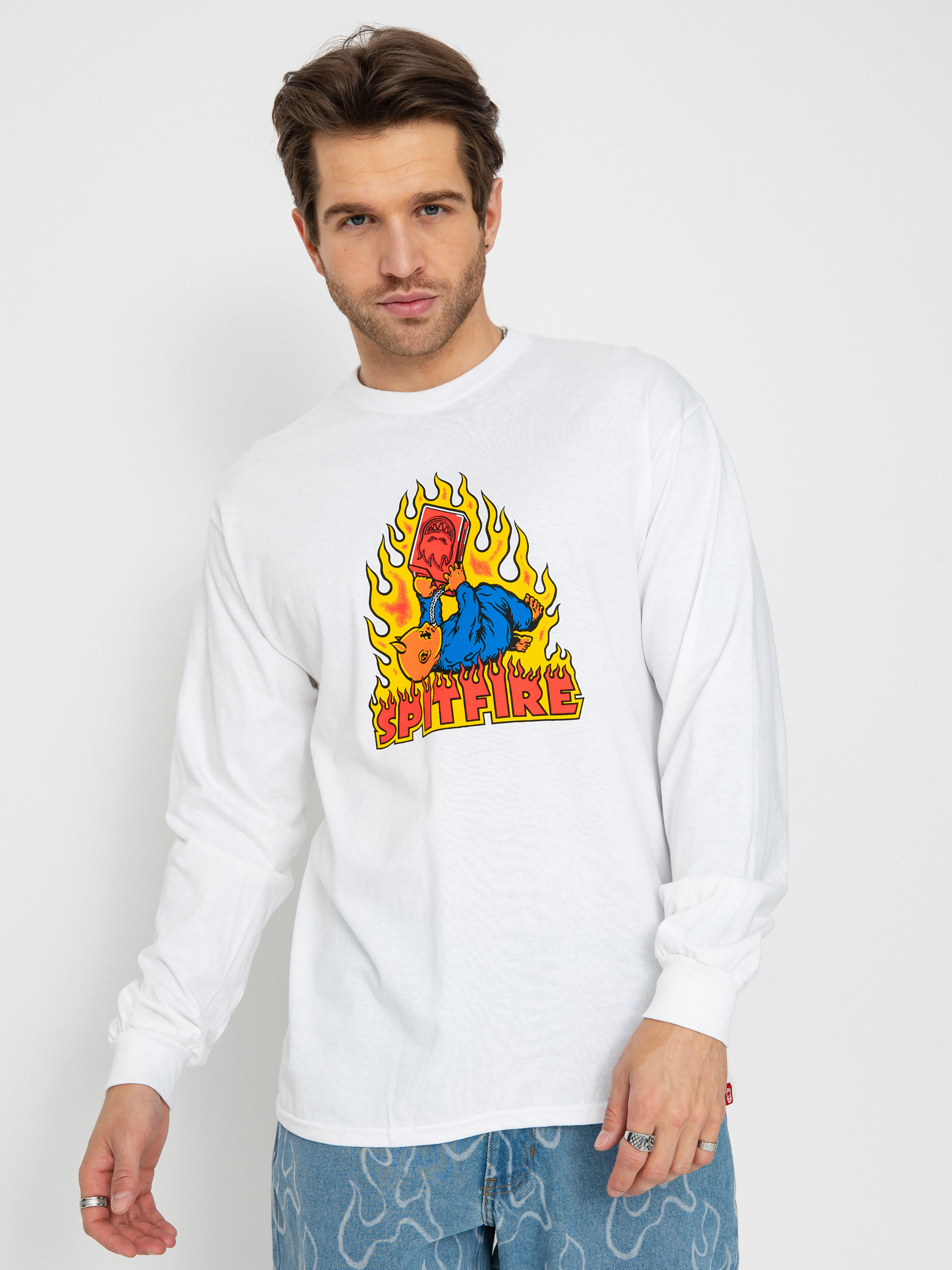 Longsleeve Spitfire Demonseed (white/multi color print)