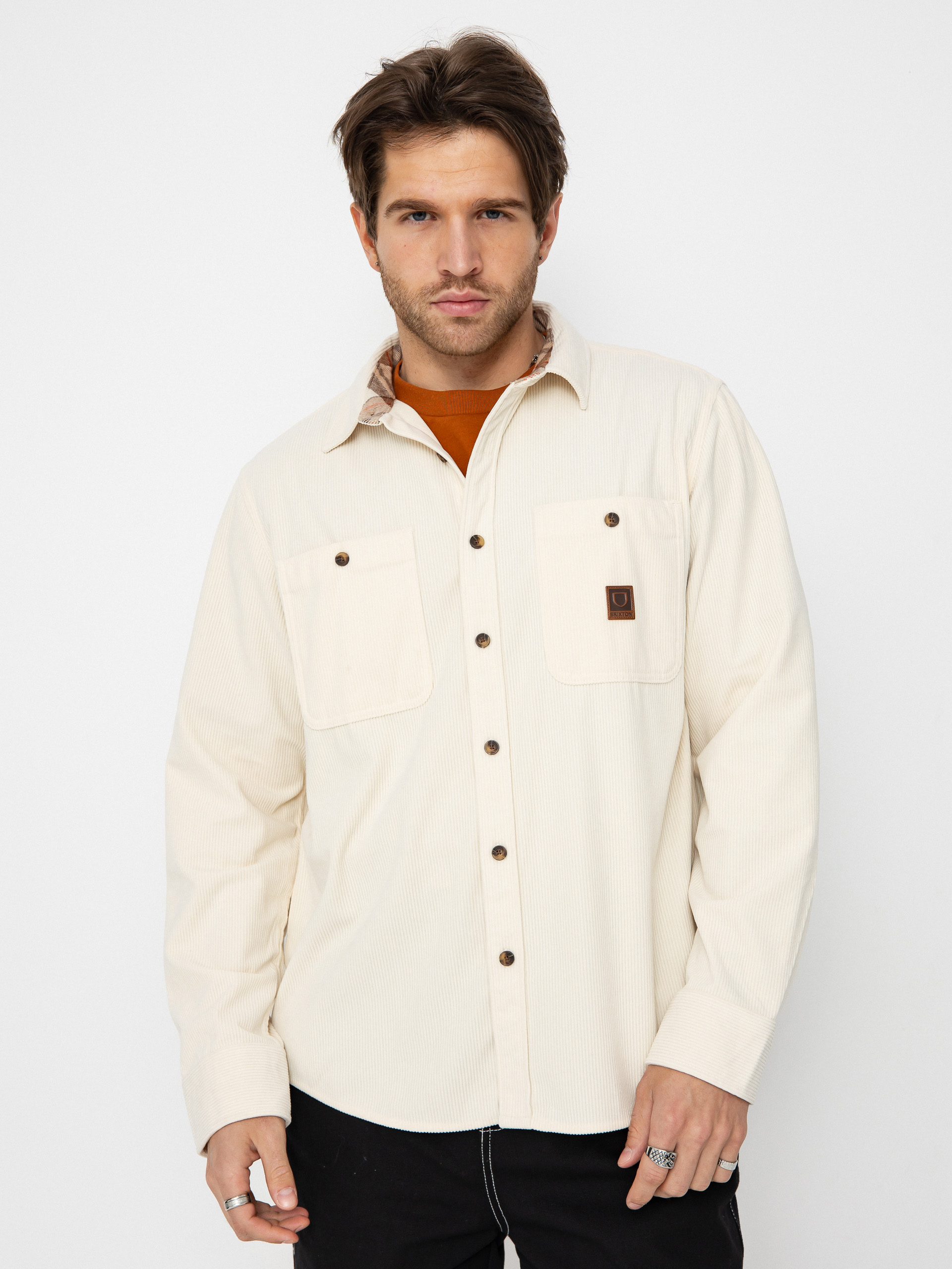 Koszula Brixton The Field Corduroy Overshirt (whitecap)