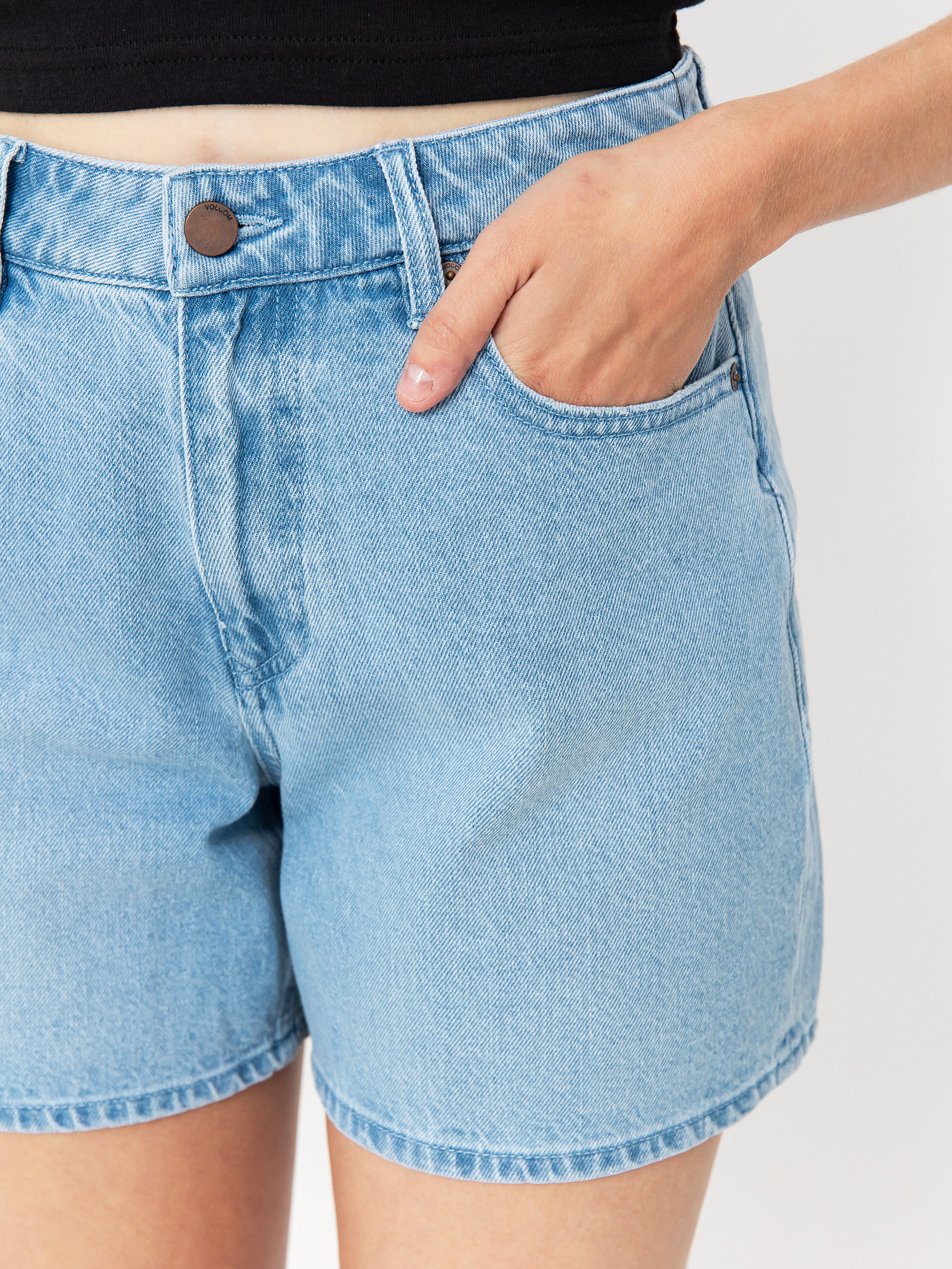 Szorty Volcom Stoned Bf Wmn (blue bird)