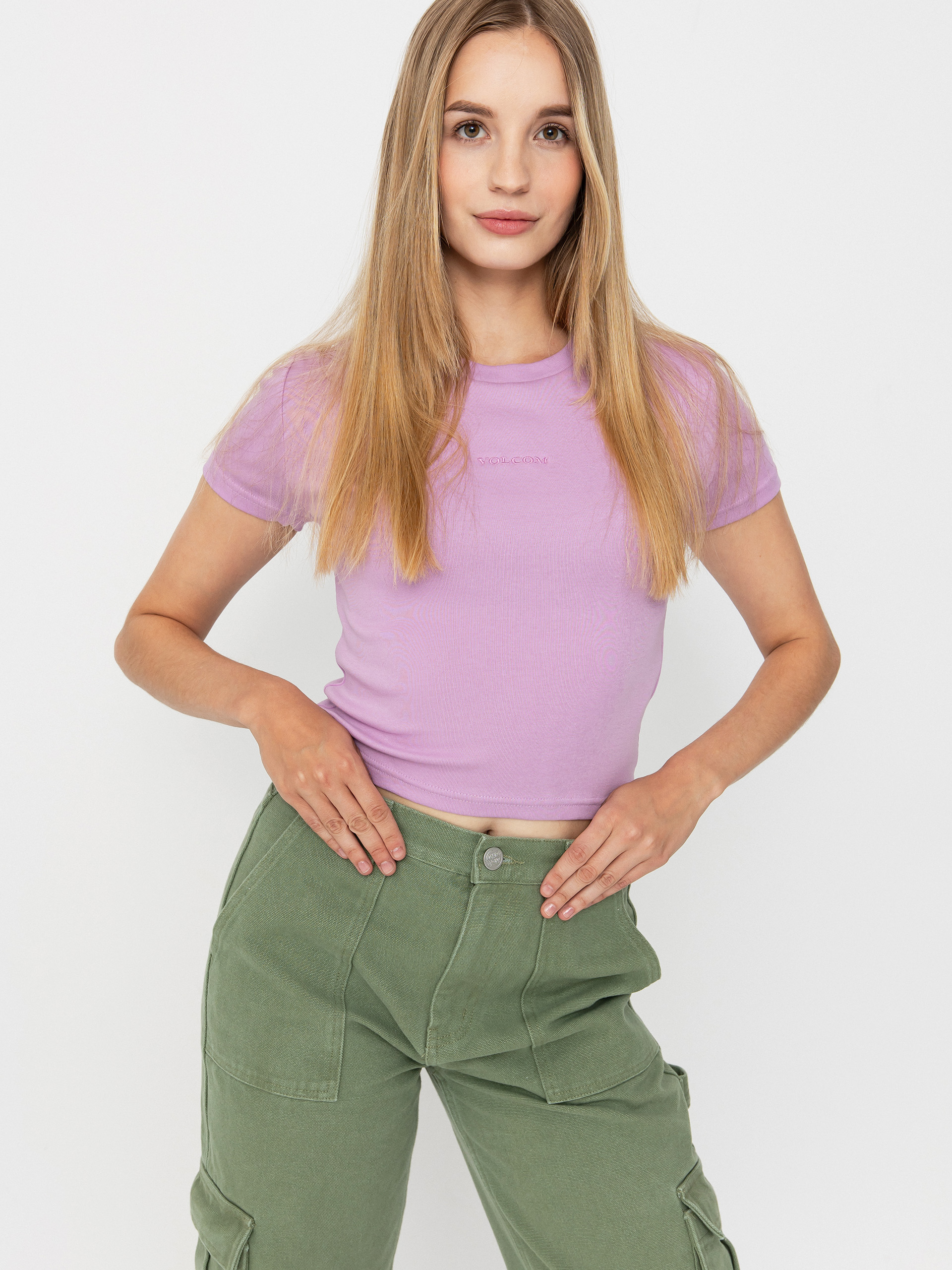 T-shirt Volcom Volcomstone Crop Wmn (iris purple)