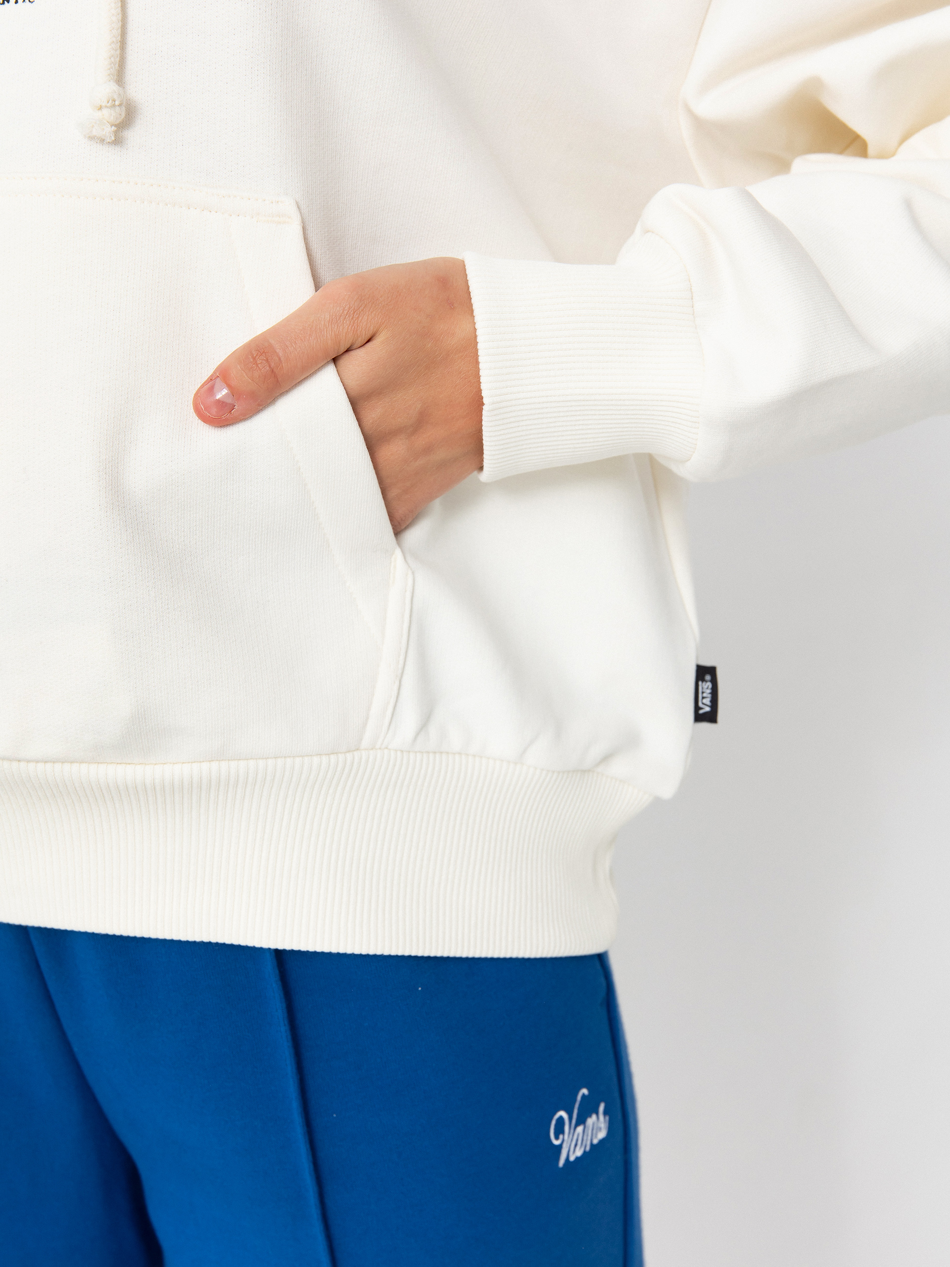 Bluza z kapturem Vans Cosmic Ray Retro Fit HD Wmn (marshmallow)