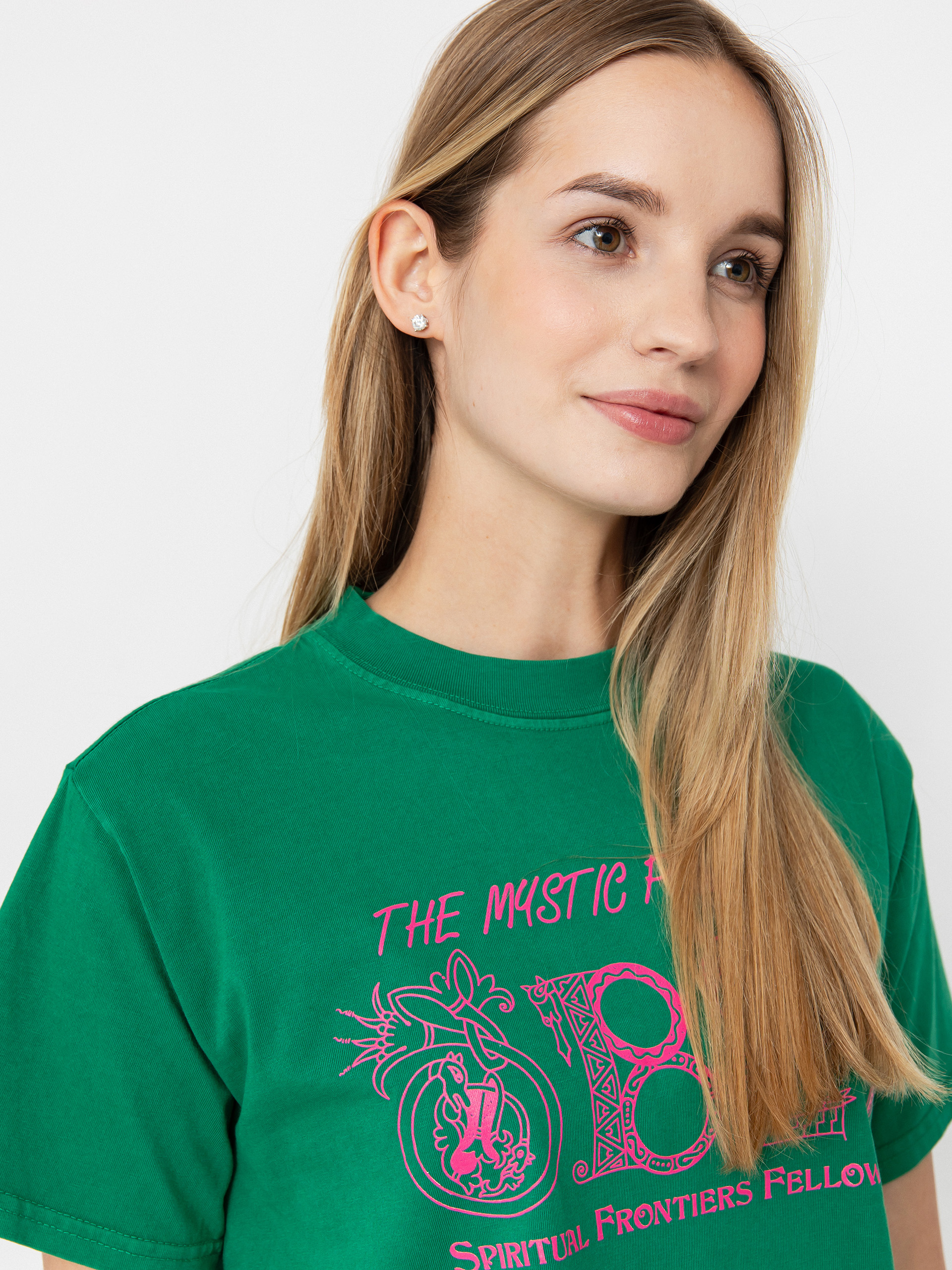 T-shirt OBEY Mystic Powers Of Obey Wmn (green tambourine)