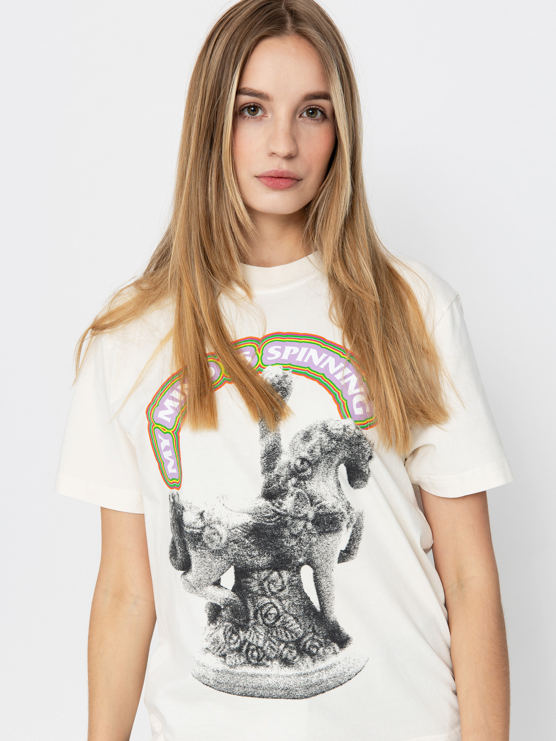 T-shirt OBEY Send Me On A Carousel Wmn (pigment unbleached)