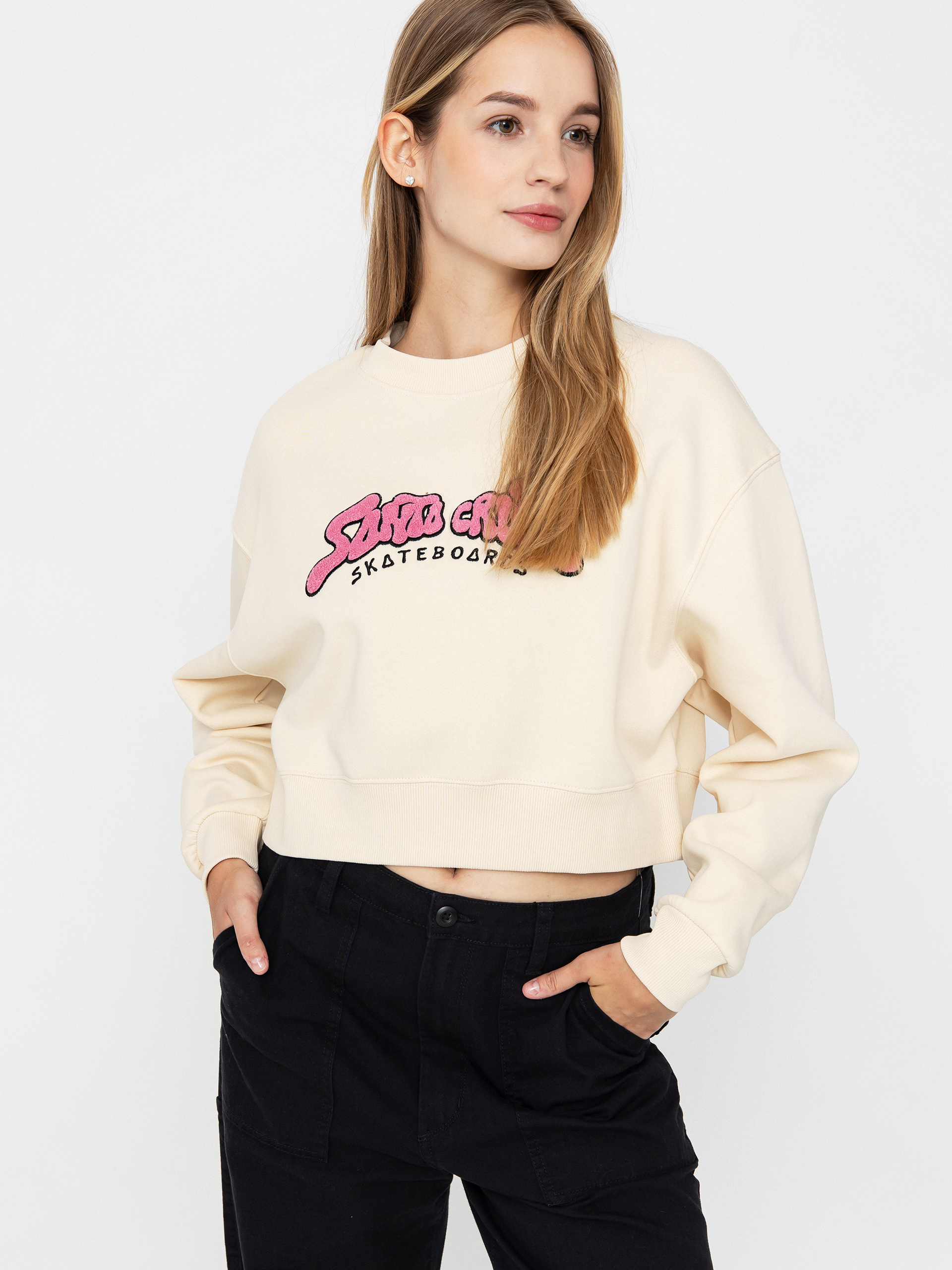 Bluza Santa Cruz Winkowski 8Baller Strip Crew Wmn (chalk)