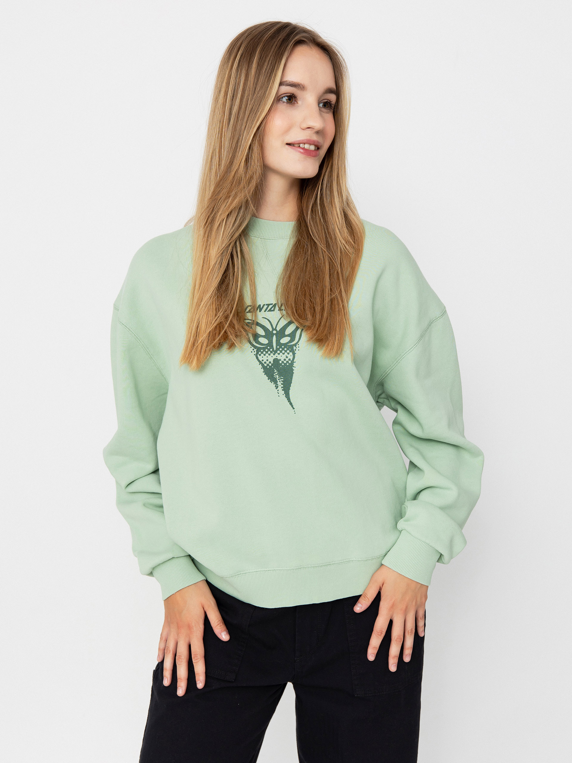 Bluza Santa Cruz Asp Butterfly Crew Wmn (pale sage wash)
