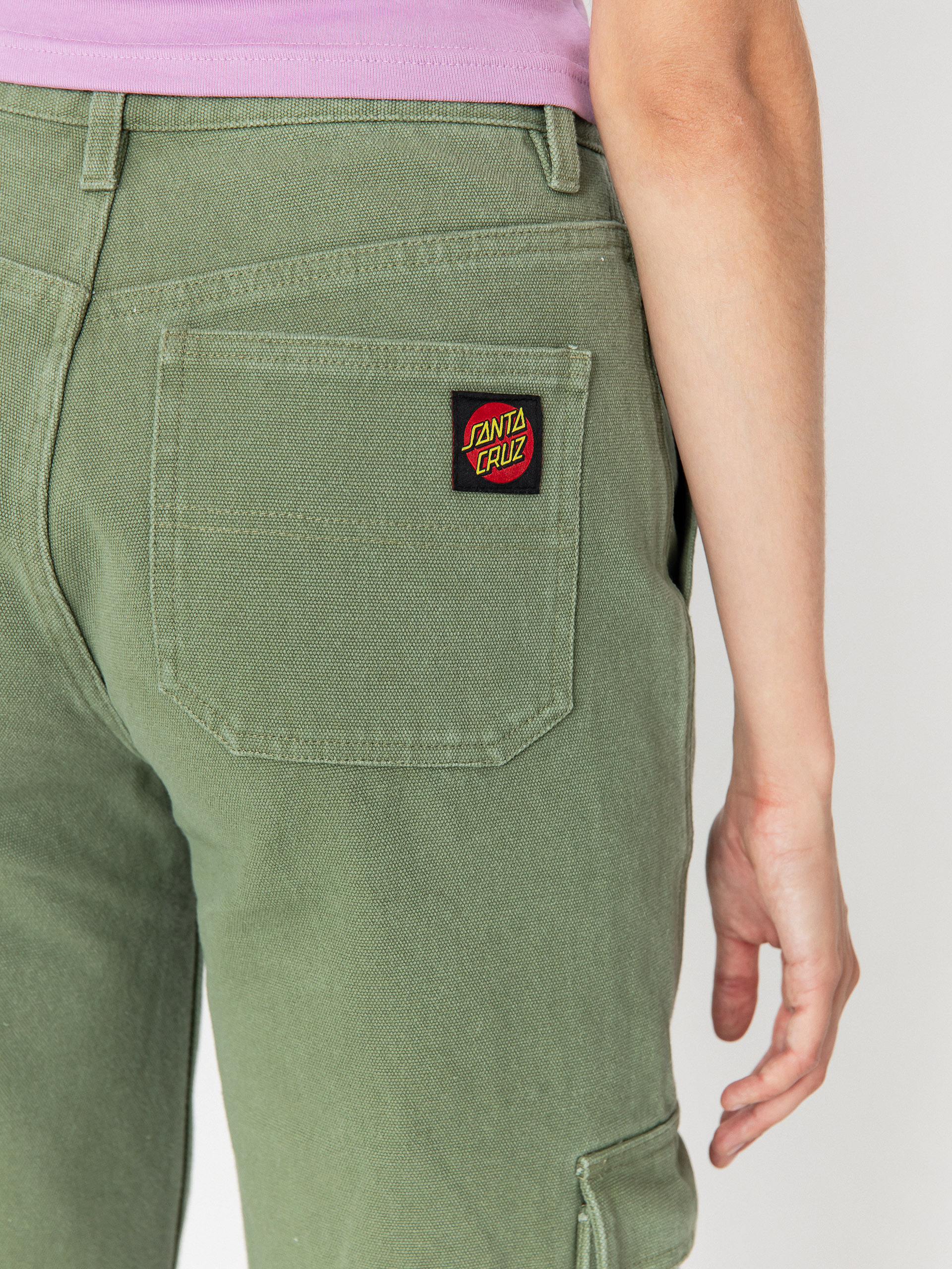 Spodnie Santa Cruz Workers Cargo Wmn (pale sage wash)