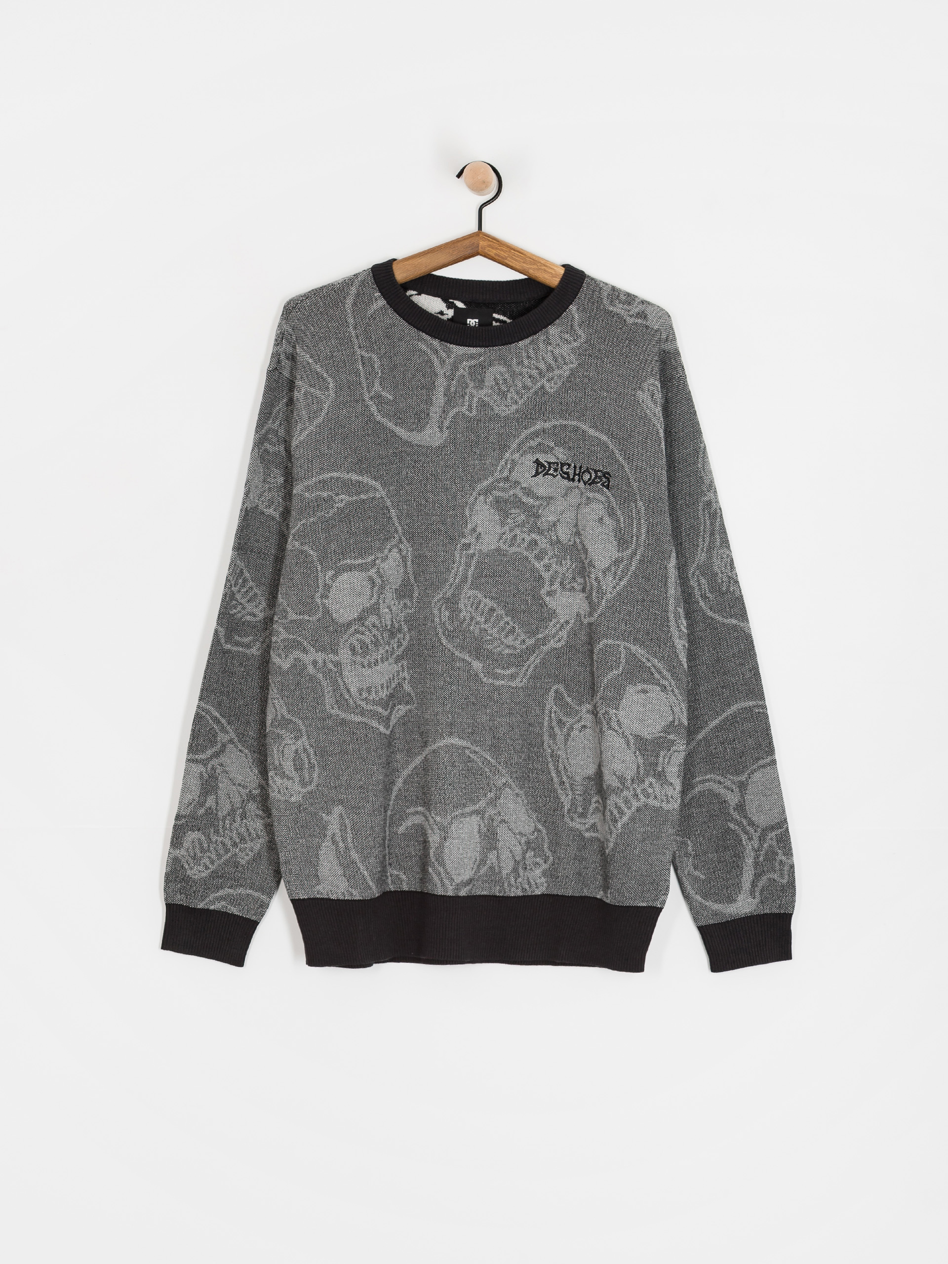 Sweter DC Fracture (heather skully print)