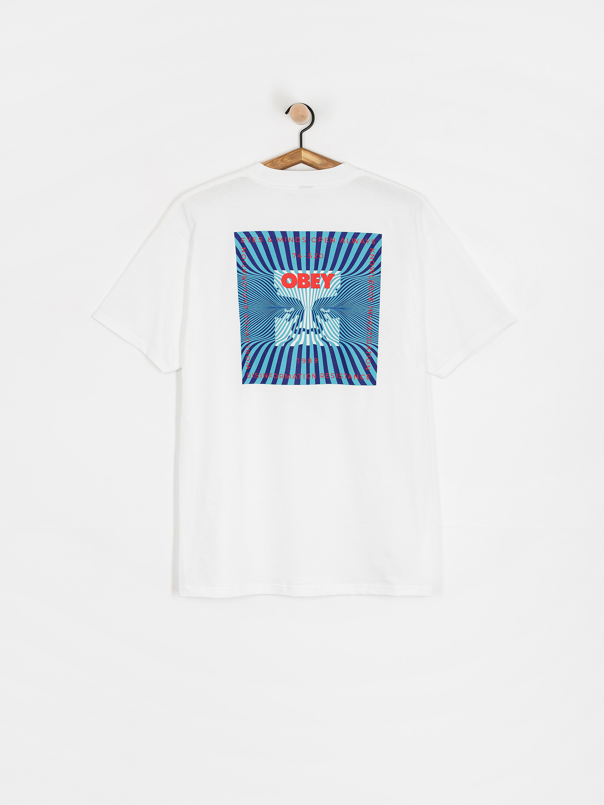 T-shirt OBEY Disinformation Resistance (white)