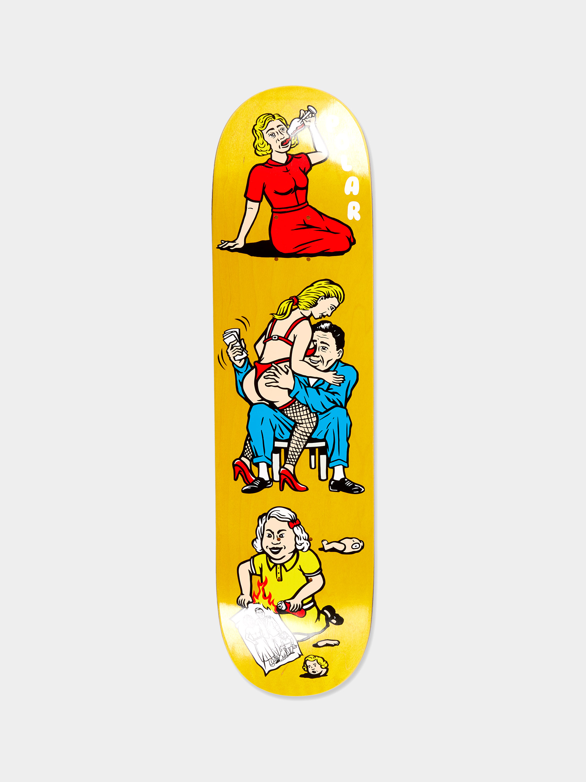 Deck Polar Skate Team Model Family Affair (yellow)