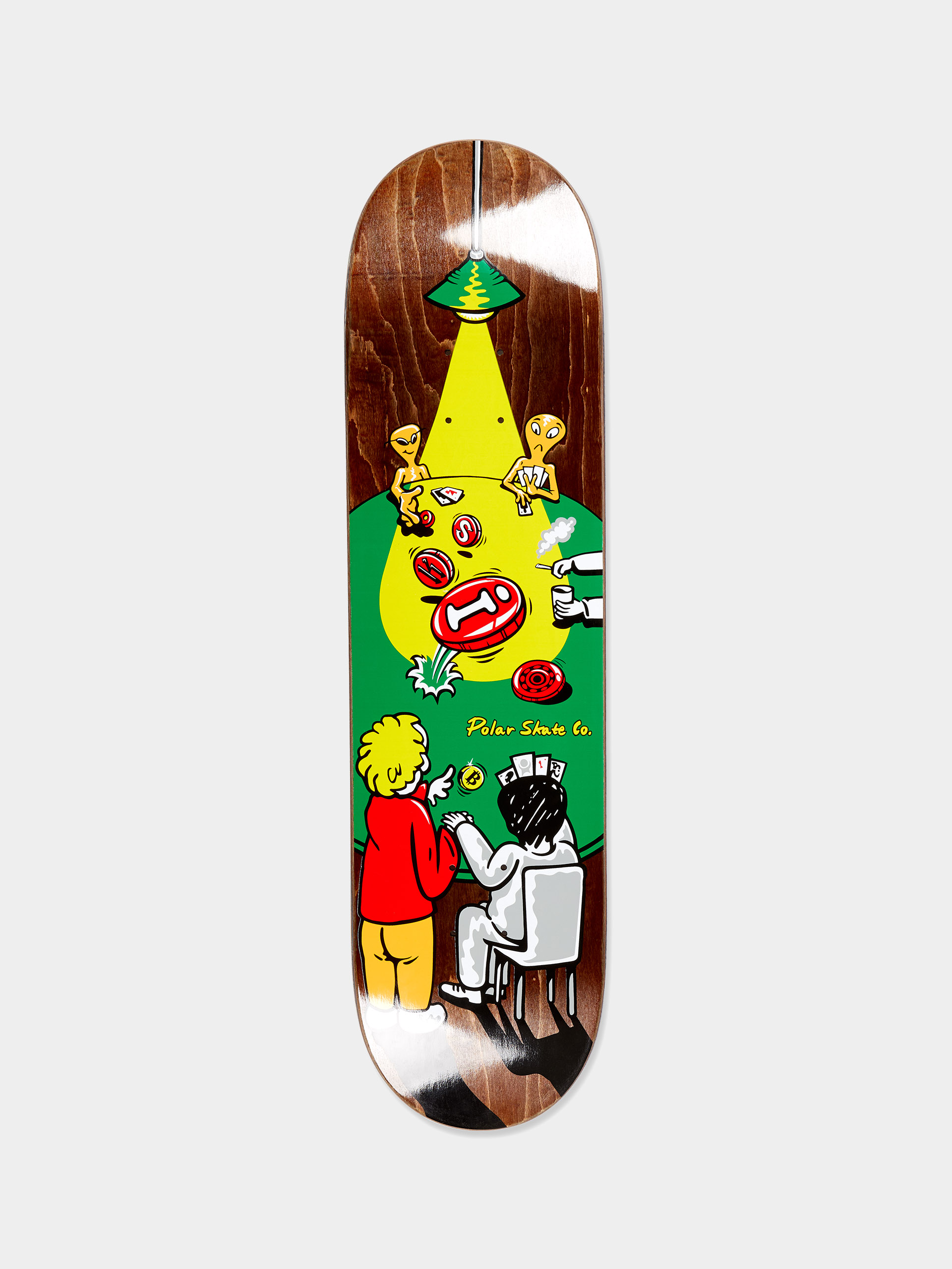 Deck Polar Skate Oskar Rozenberg Poker Face (brown)