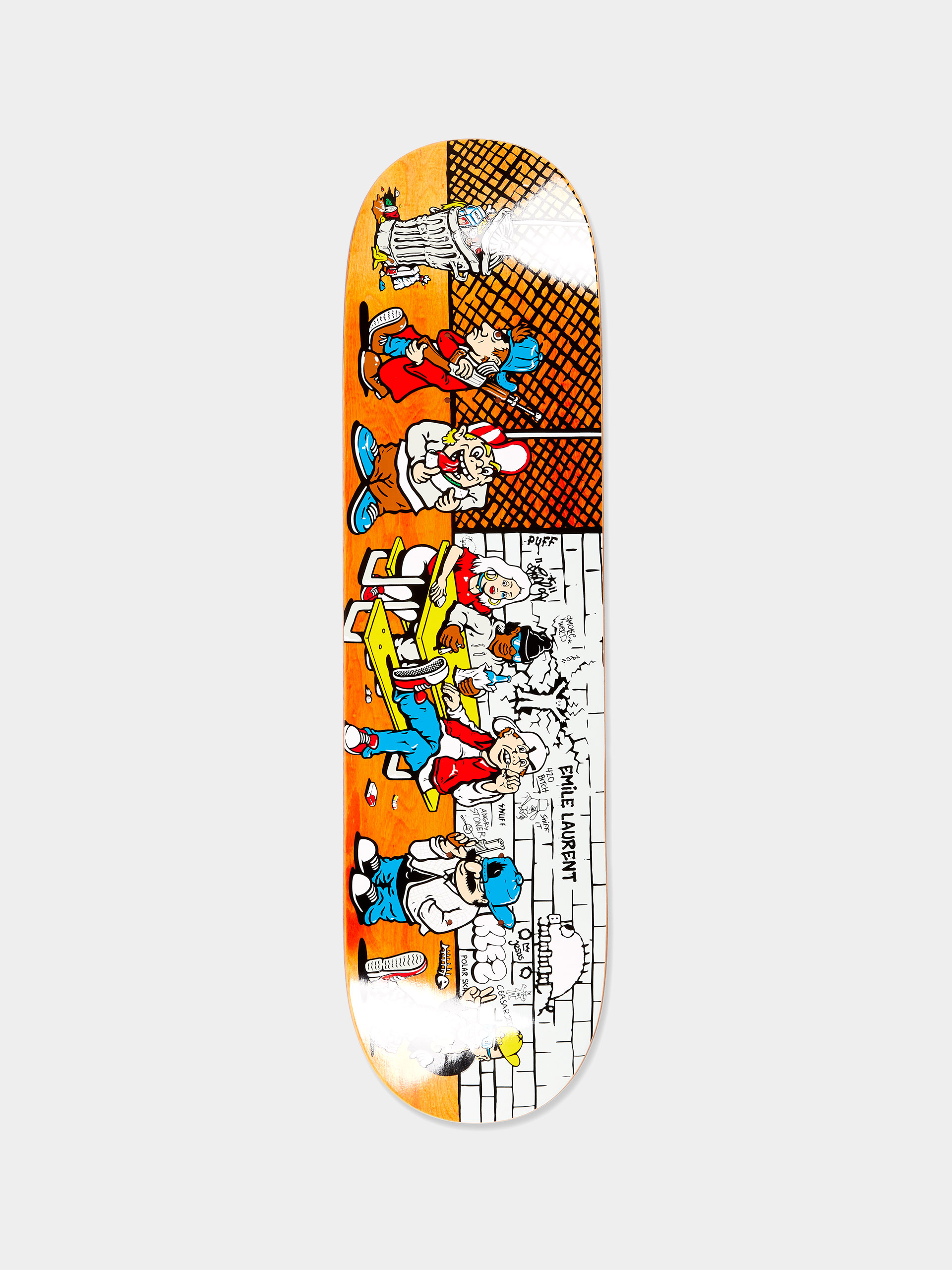 Deck Polar Skate Emile Laurent High School (orange)