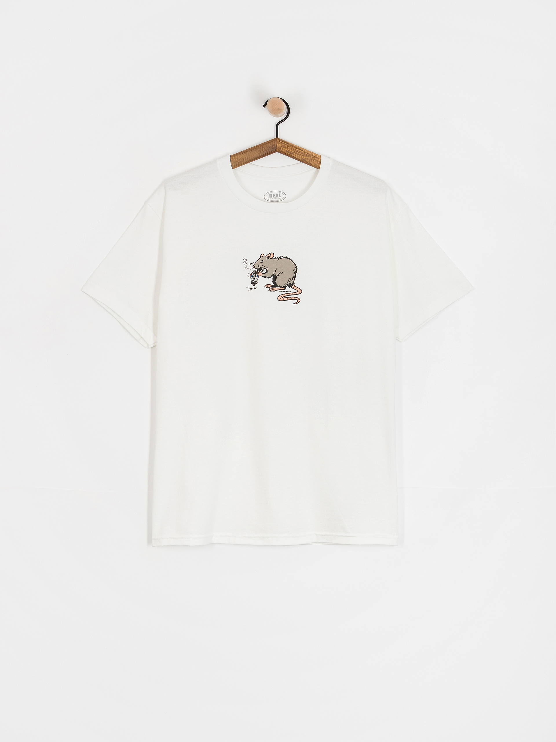 T-shirt Real Street Cleaner (white w/multi color print)