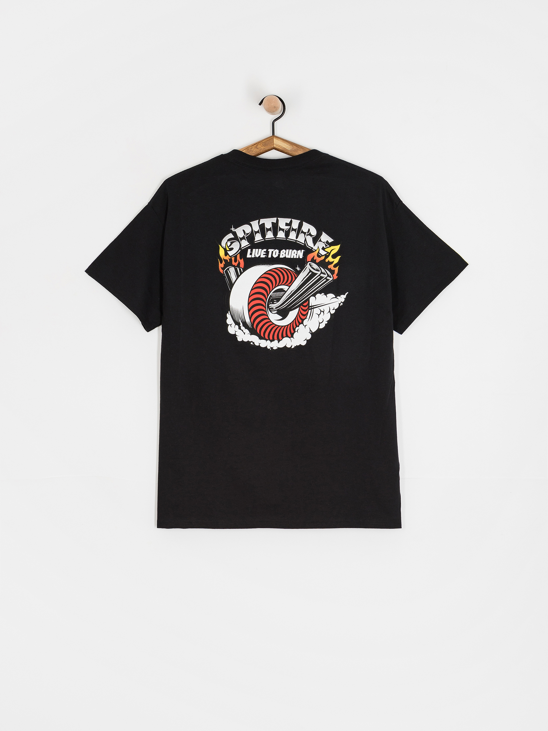 T-shirt Spitfire Burnout (black w/multi color prints)