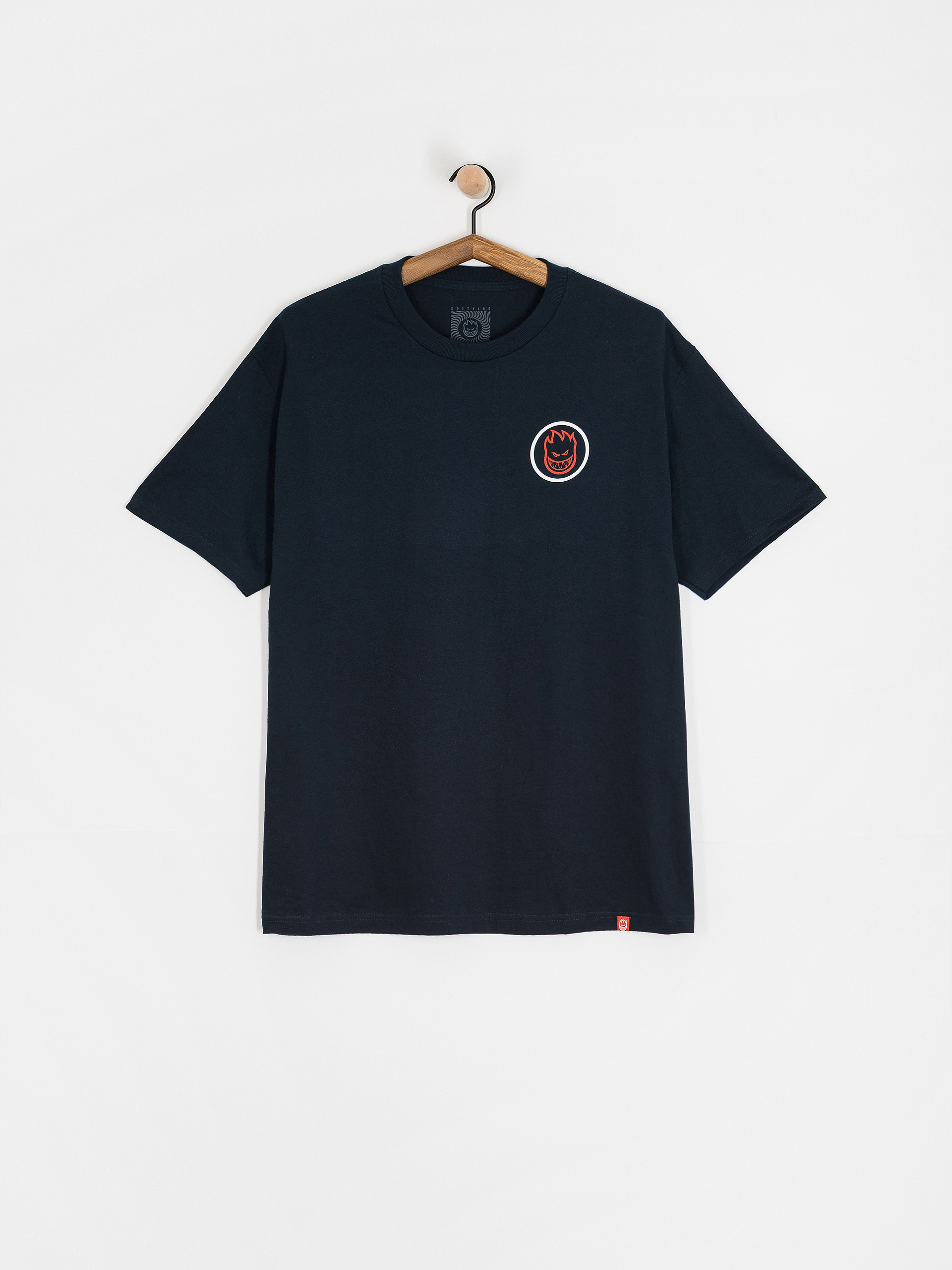 T-shirt Spitfire Classic Swirl Overlay (true navy w/white&red prints)