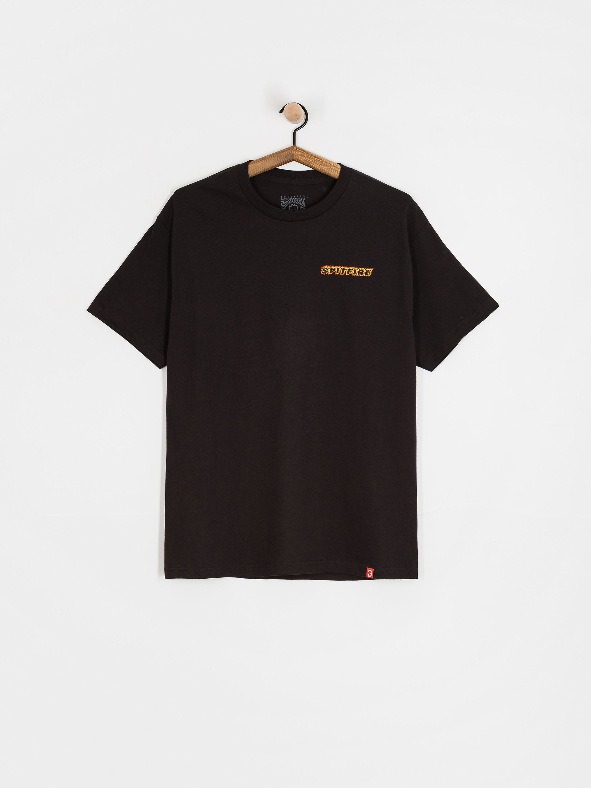 T-shirt Spitfire Og Classic Flame (black w/red&yellow prints)