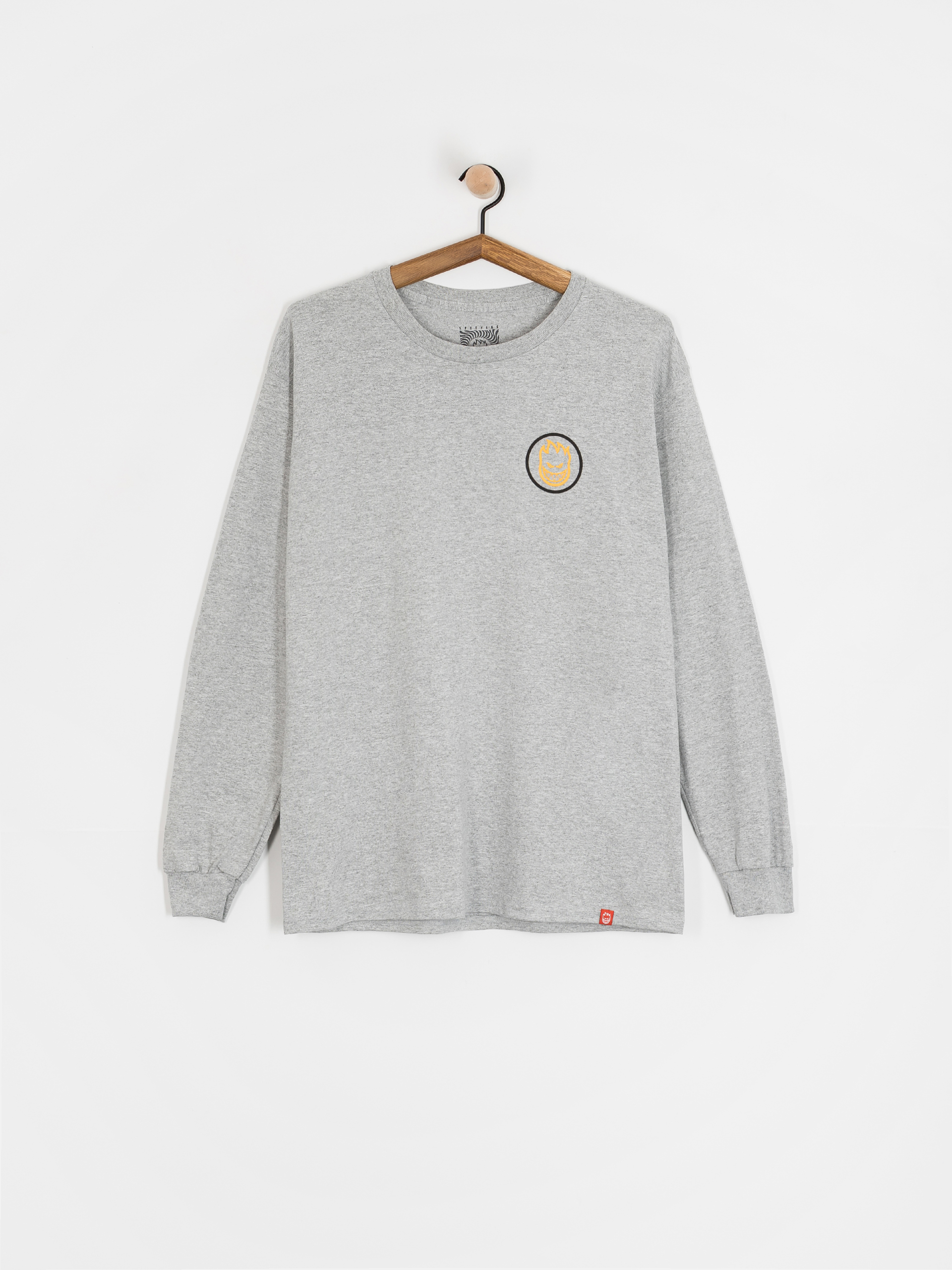 Longsleeve Spitfire Classic Swirl Overlay (sport grey w/black&yellow prints)