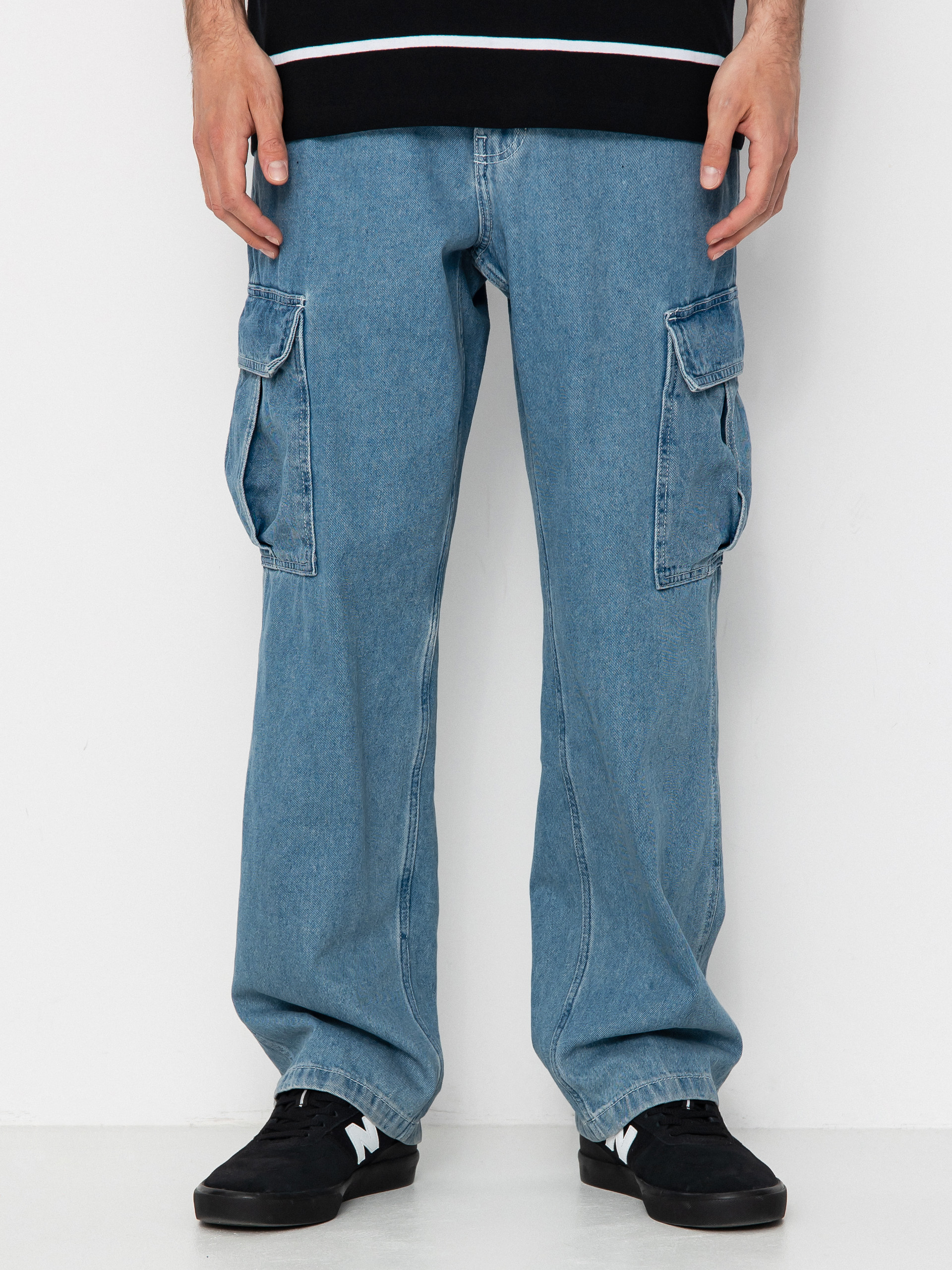 Spodnie Vans Service Cargo Loose Denim (stonewash/blue)