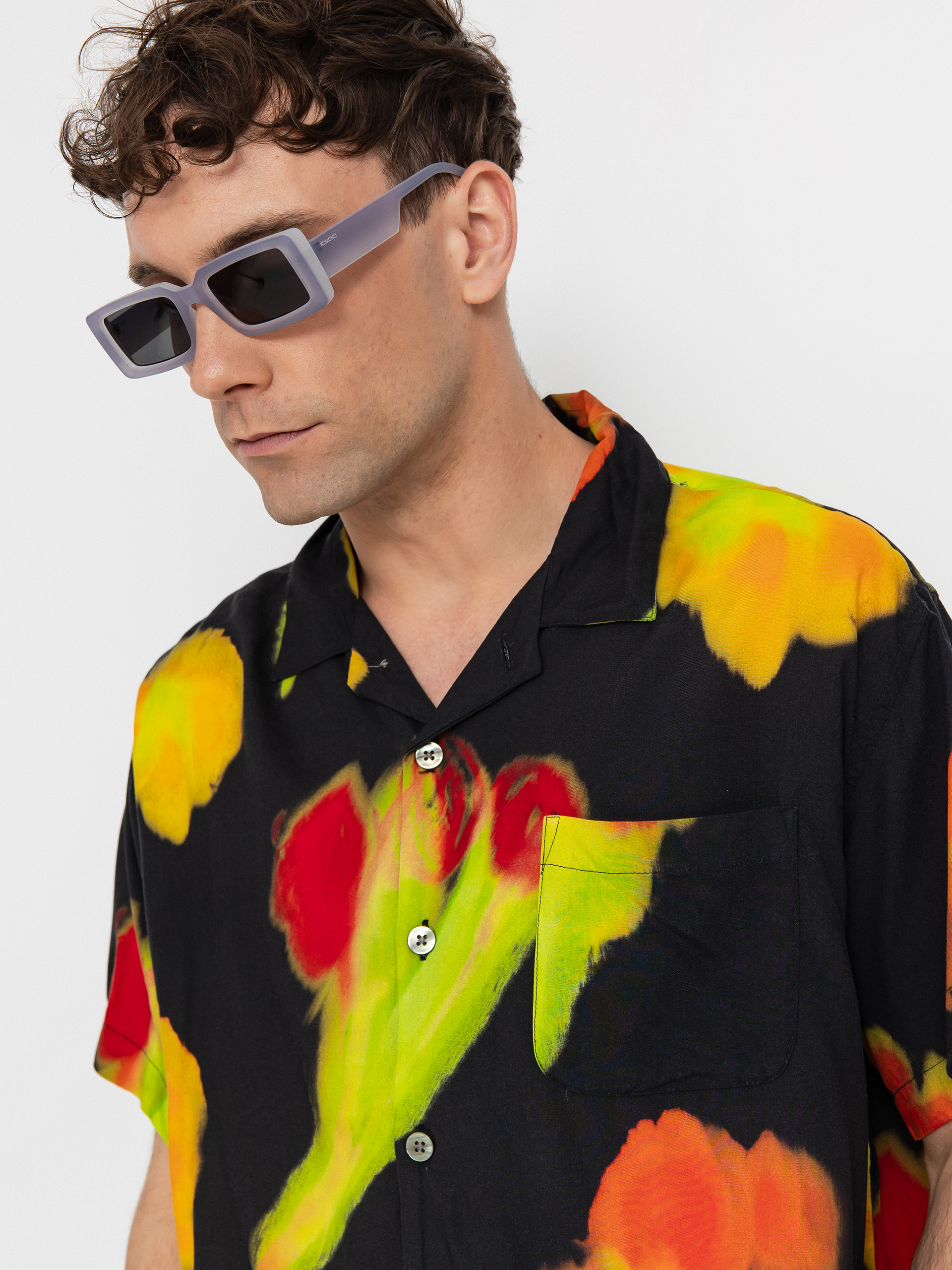 Koszula OBEY Kinney (black multi)