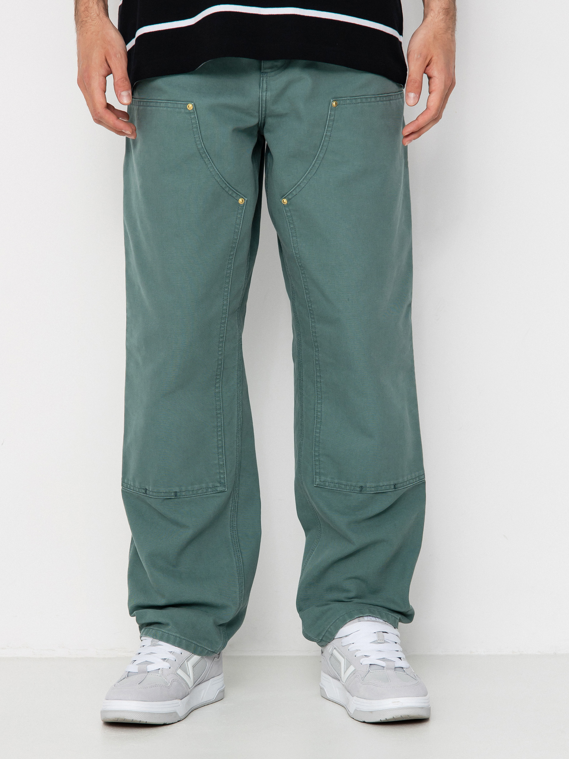 Spodnie Carhartt WIP Double Knee (silver pine)
