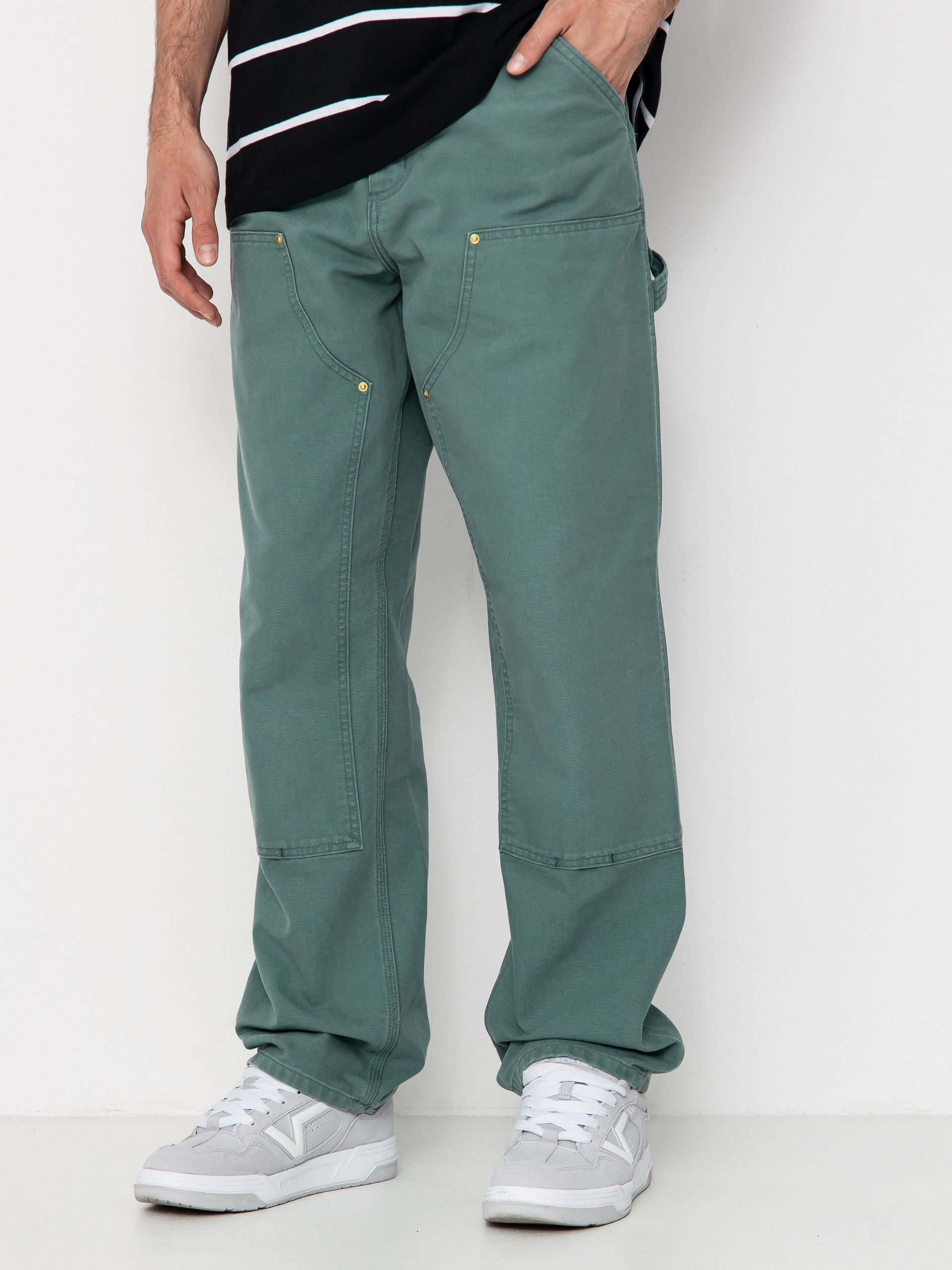 Spodnie Carhartt WIP Double Knee (silver pine)