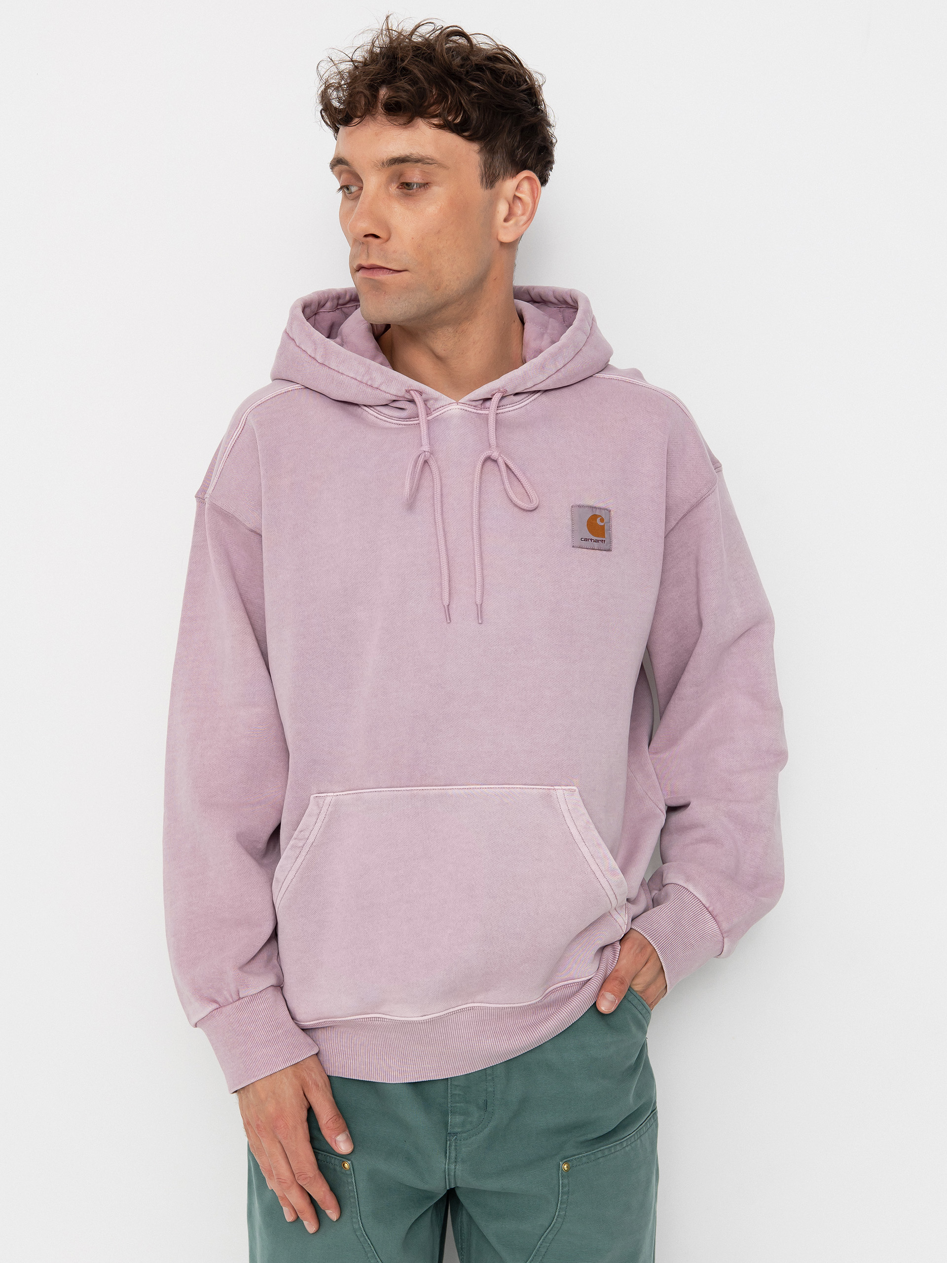 Bluza z kapturem Carhartt WIP Nelson HD (hortensia)