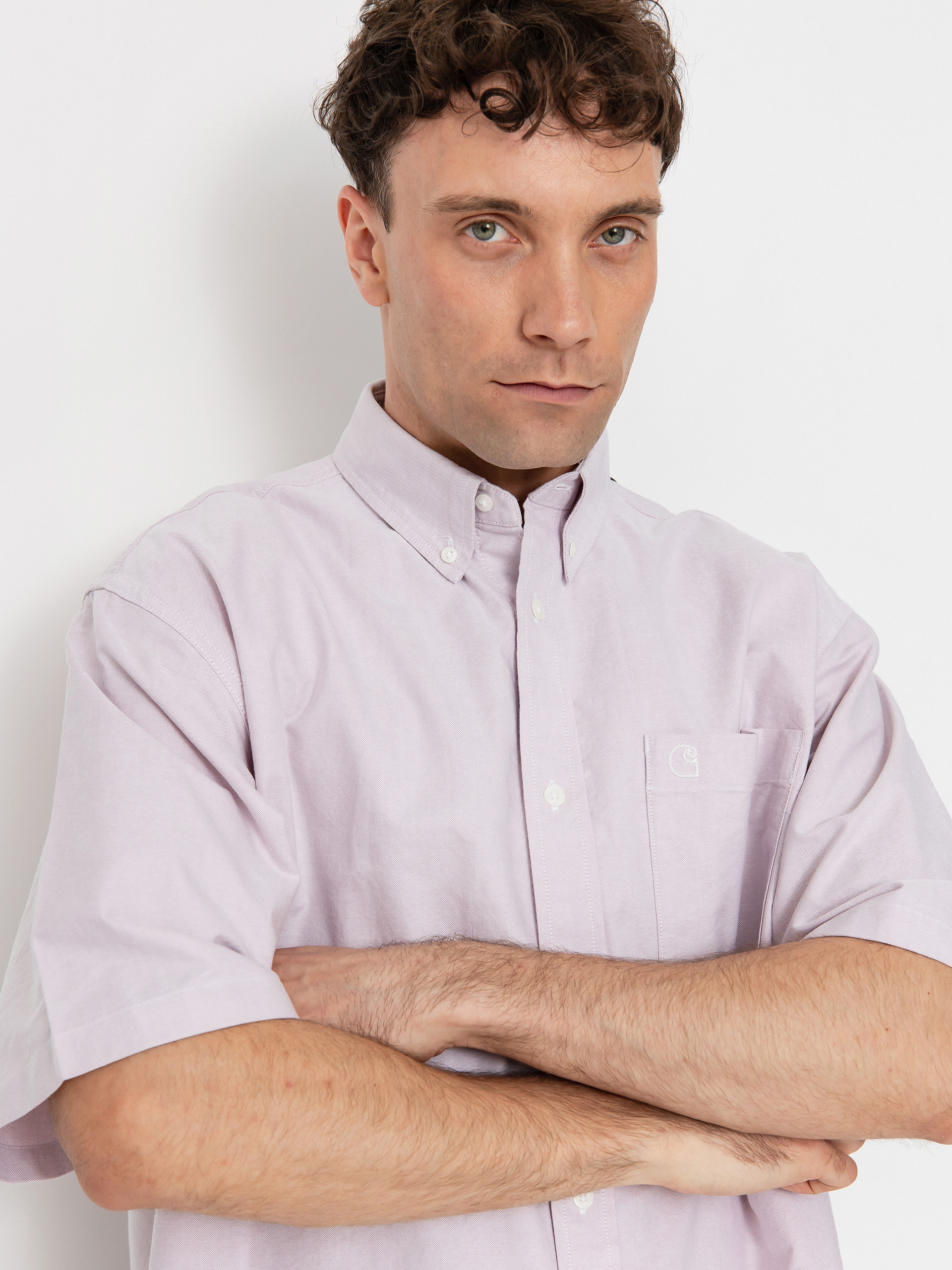 Koszula Carhartt WIP Braxton (hortensia/wax)