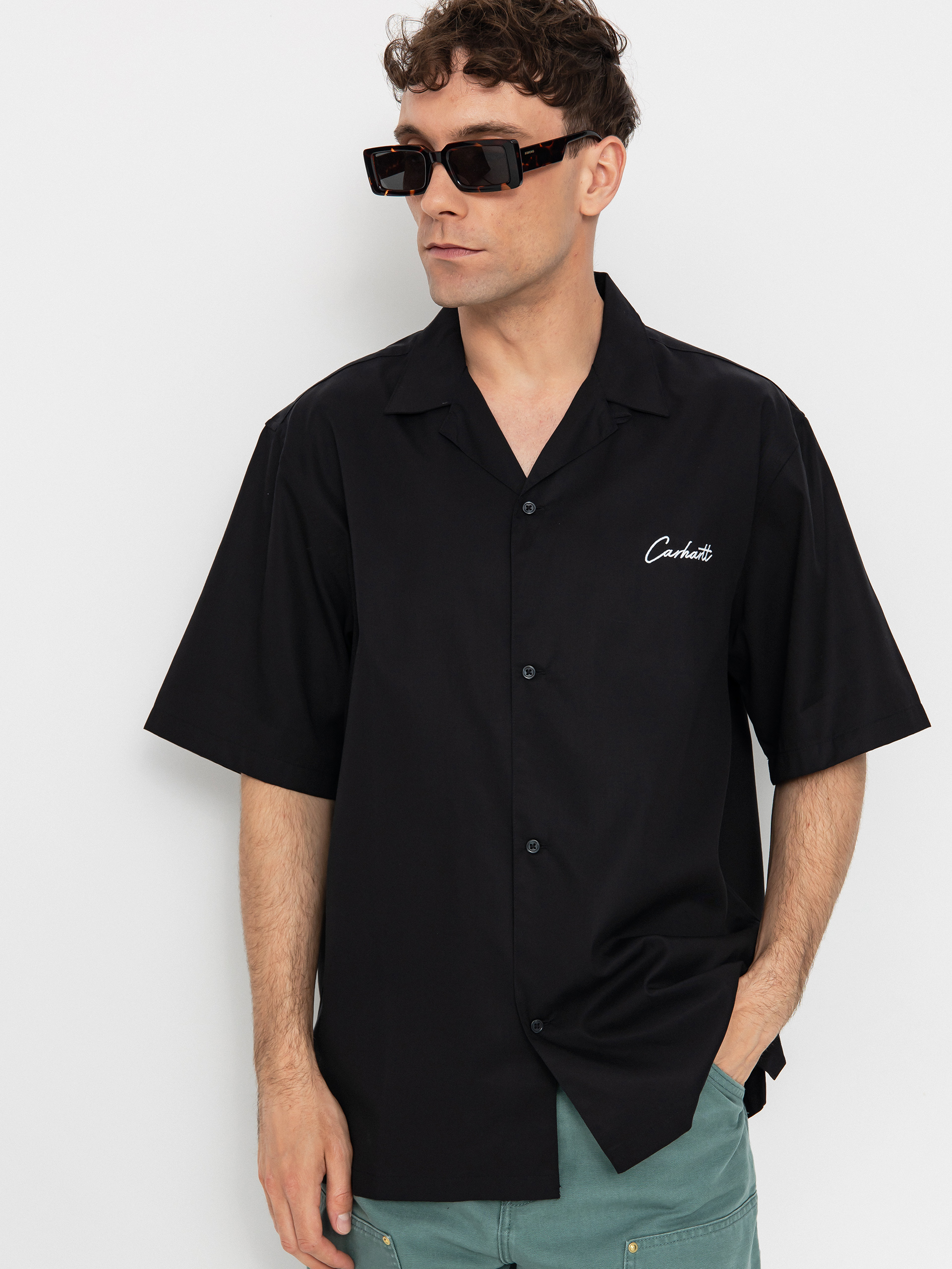 Koszula Carhartt WIP Delray (black/white)