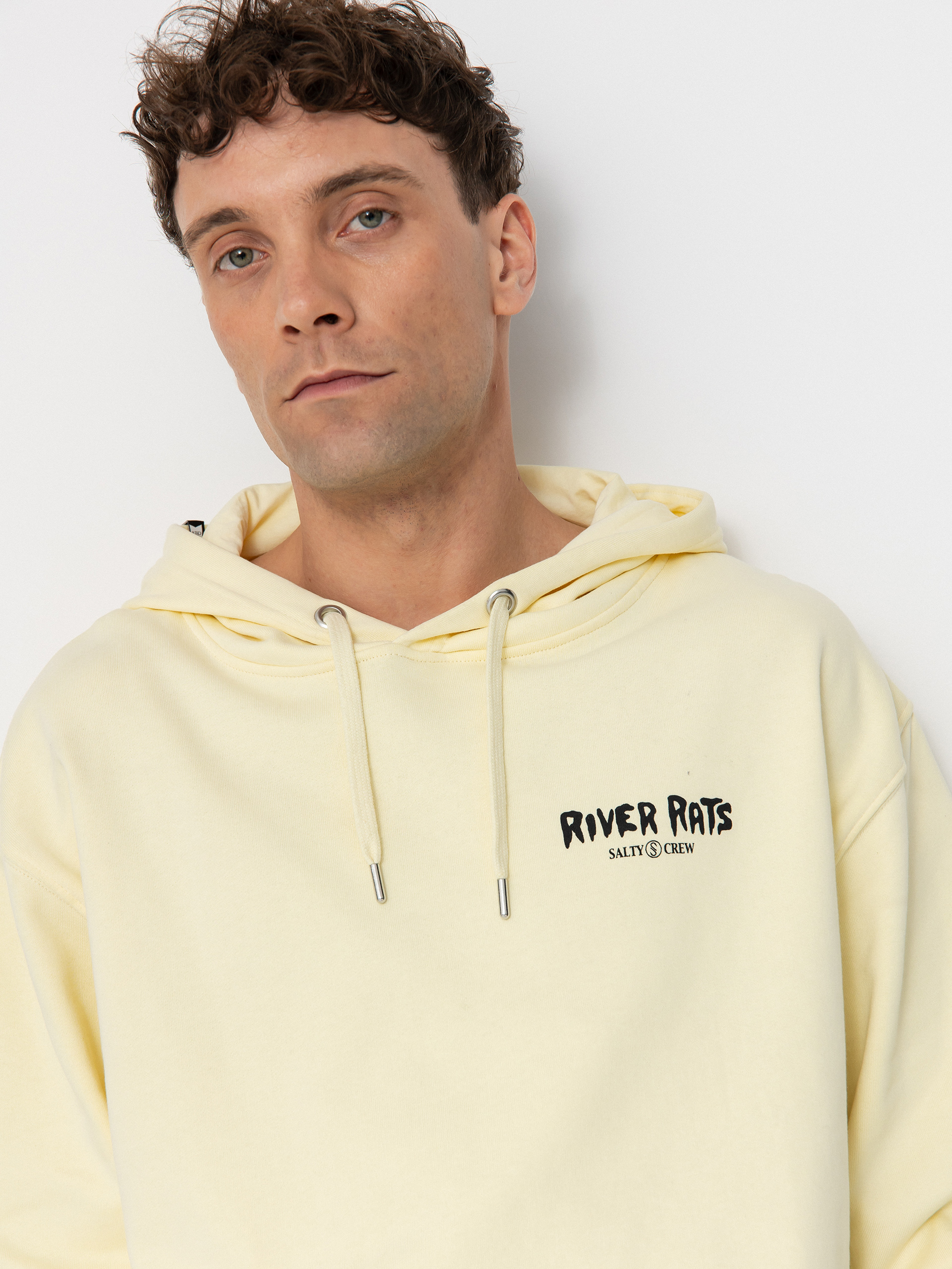 Bluza z kapturem Salty Crew River Rats HD (transparent yellow)