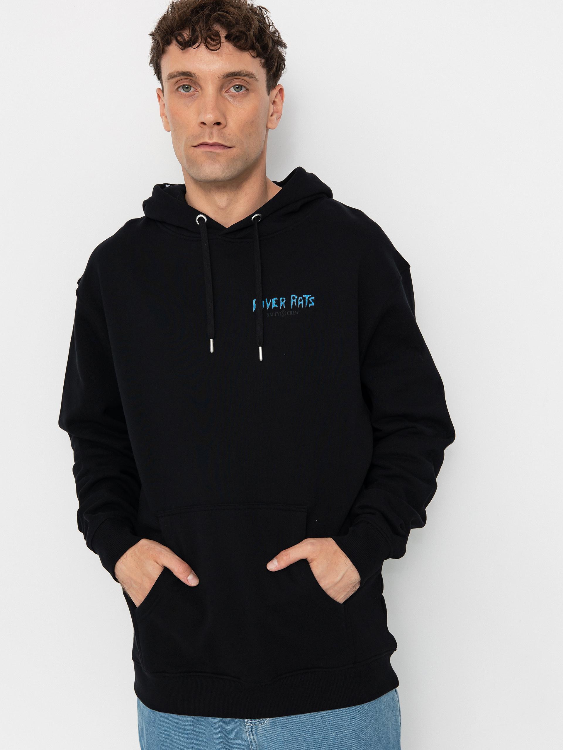 Bluza z kapturem Salty Crew River Rats HD (black)