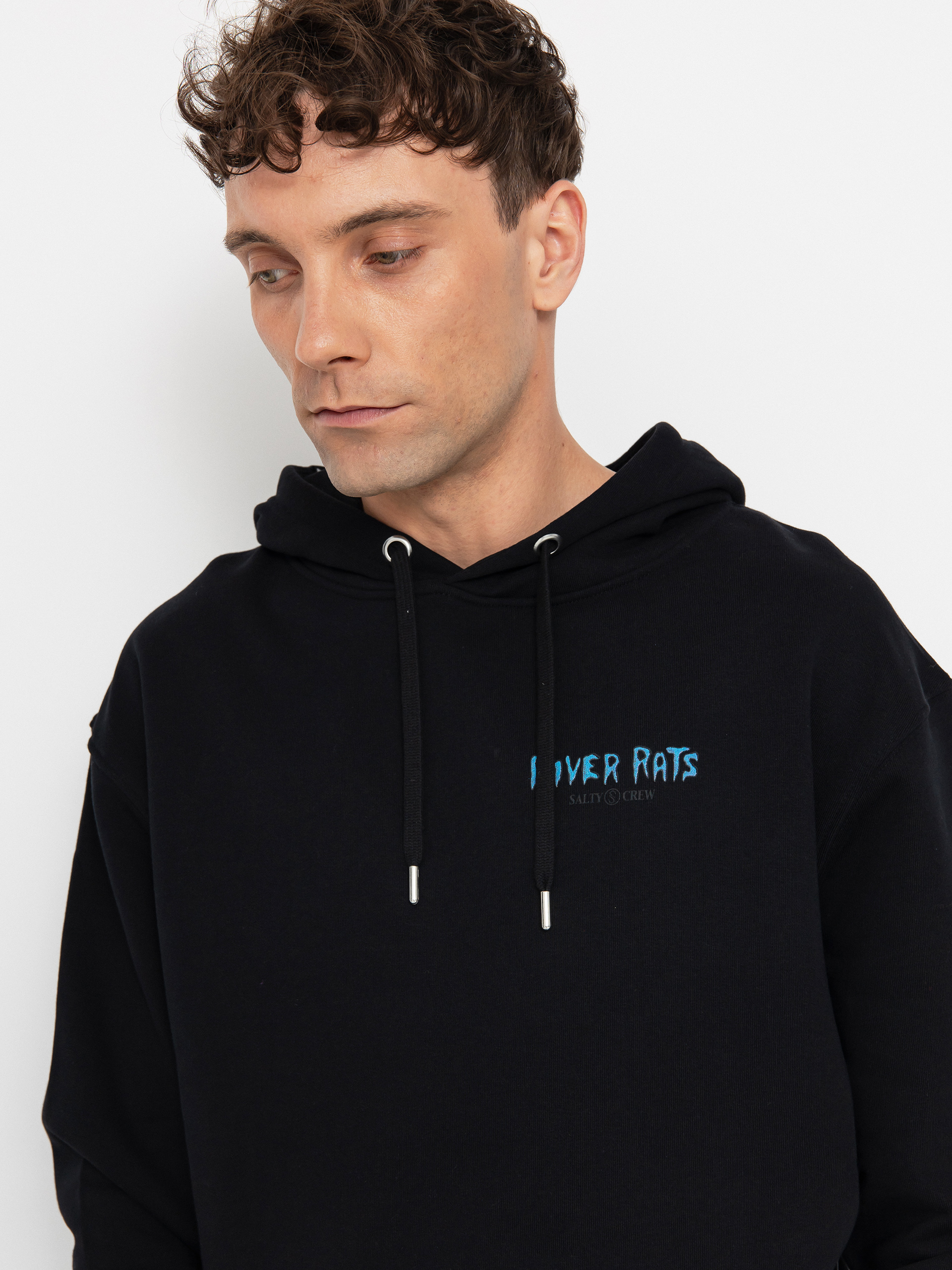 Bluza z kapturem Salty Crew River Rats HD (black)