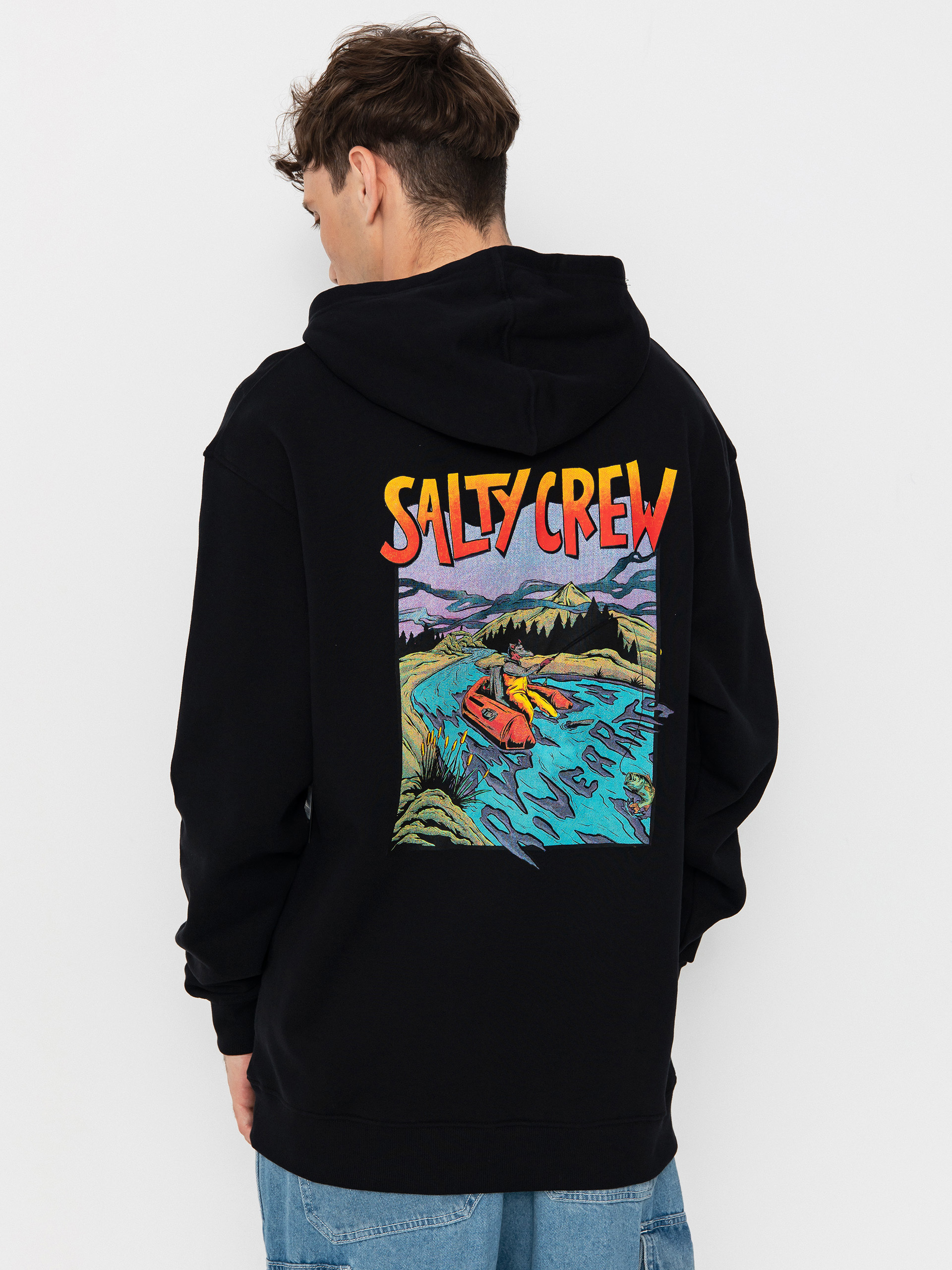 Bluza z kapturem Salty Crew River Rats HD (black)