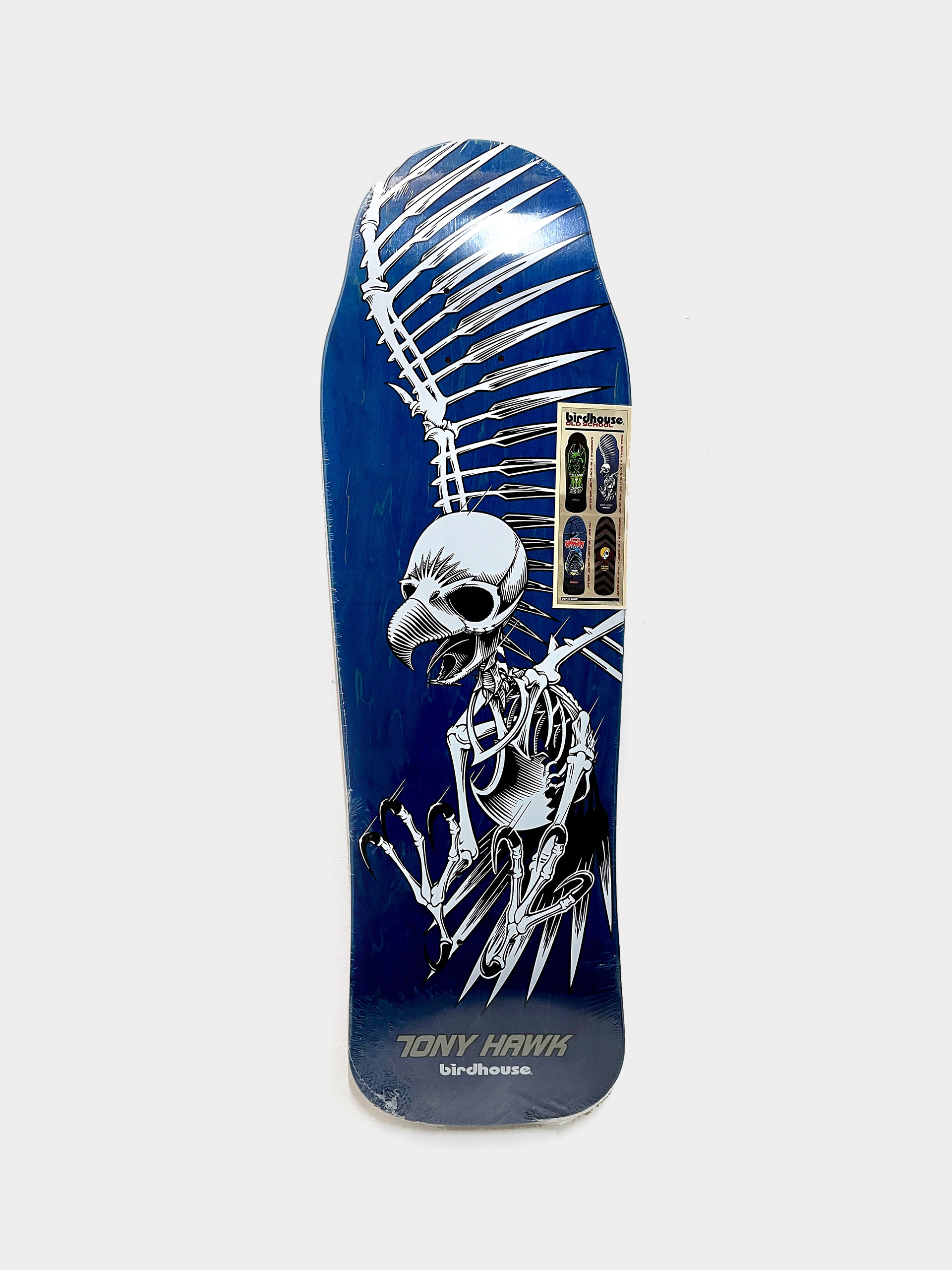 Deck Birdhouse Full Skull 2 (blue)