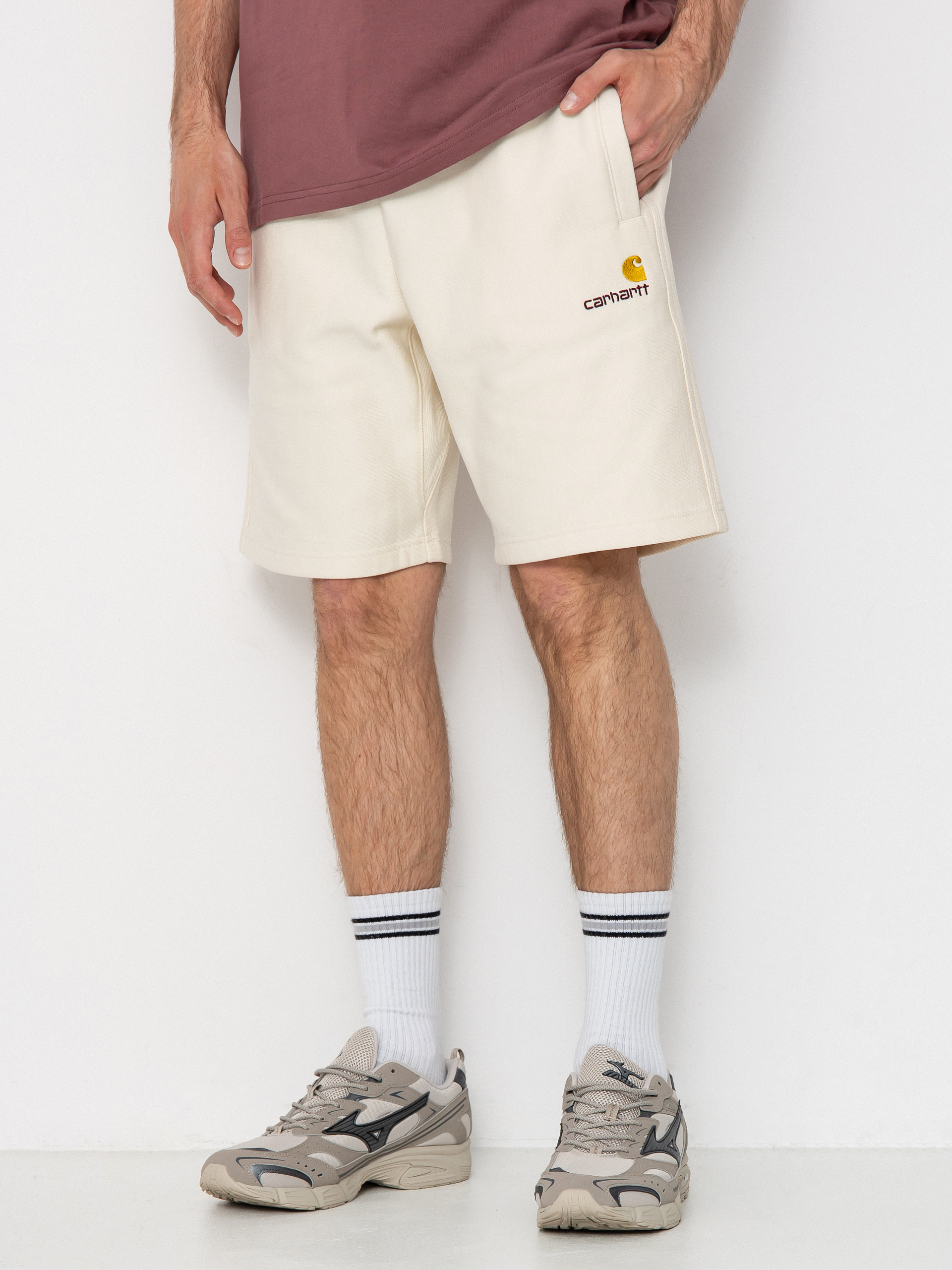 Szorty Carhartt WIP American Script (natural)