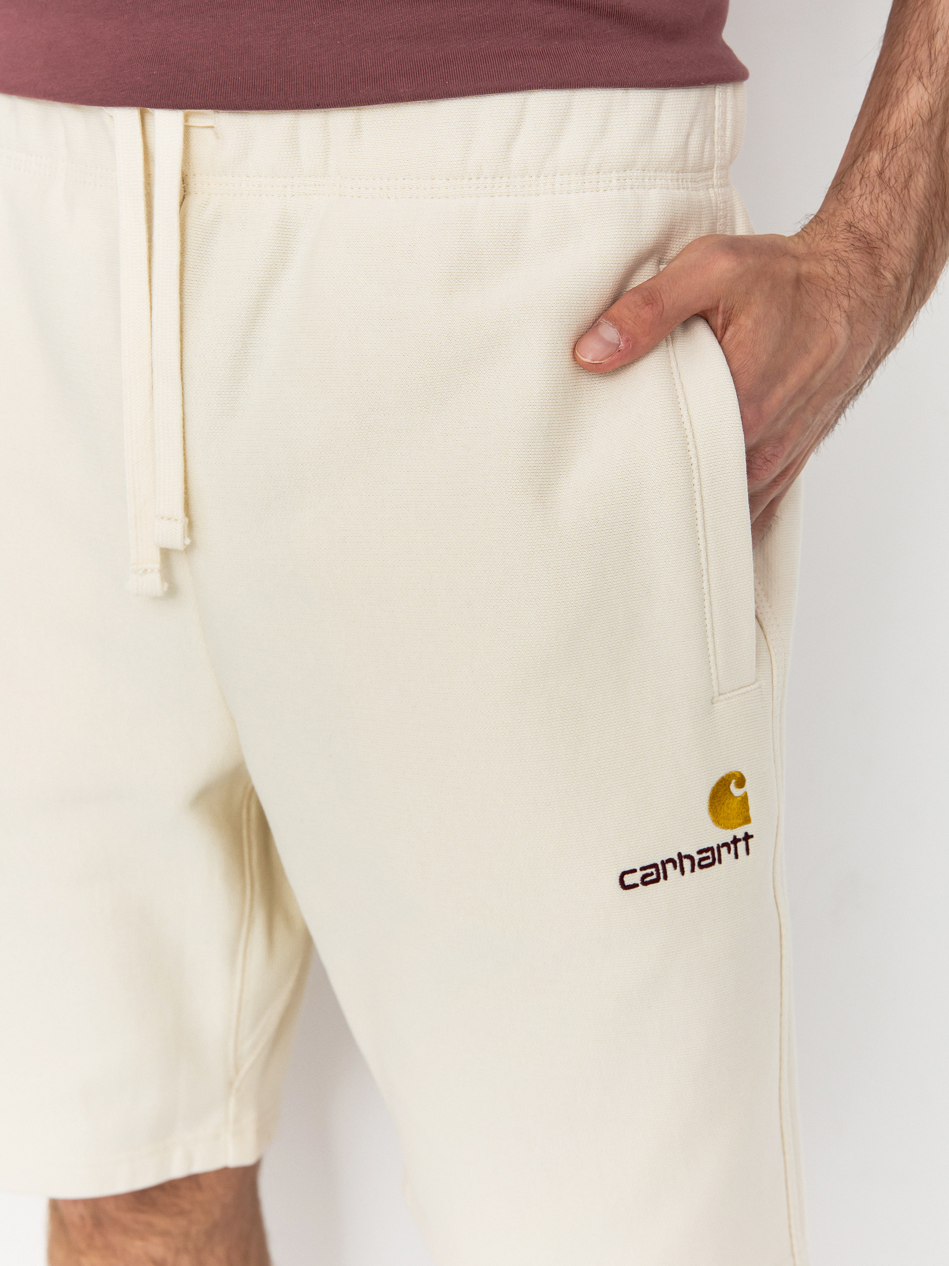 Szorty Carhartt WIP American Script (natural)