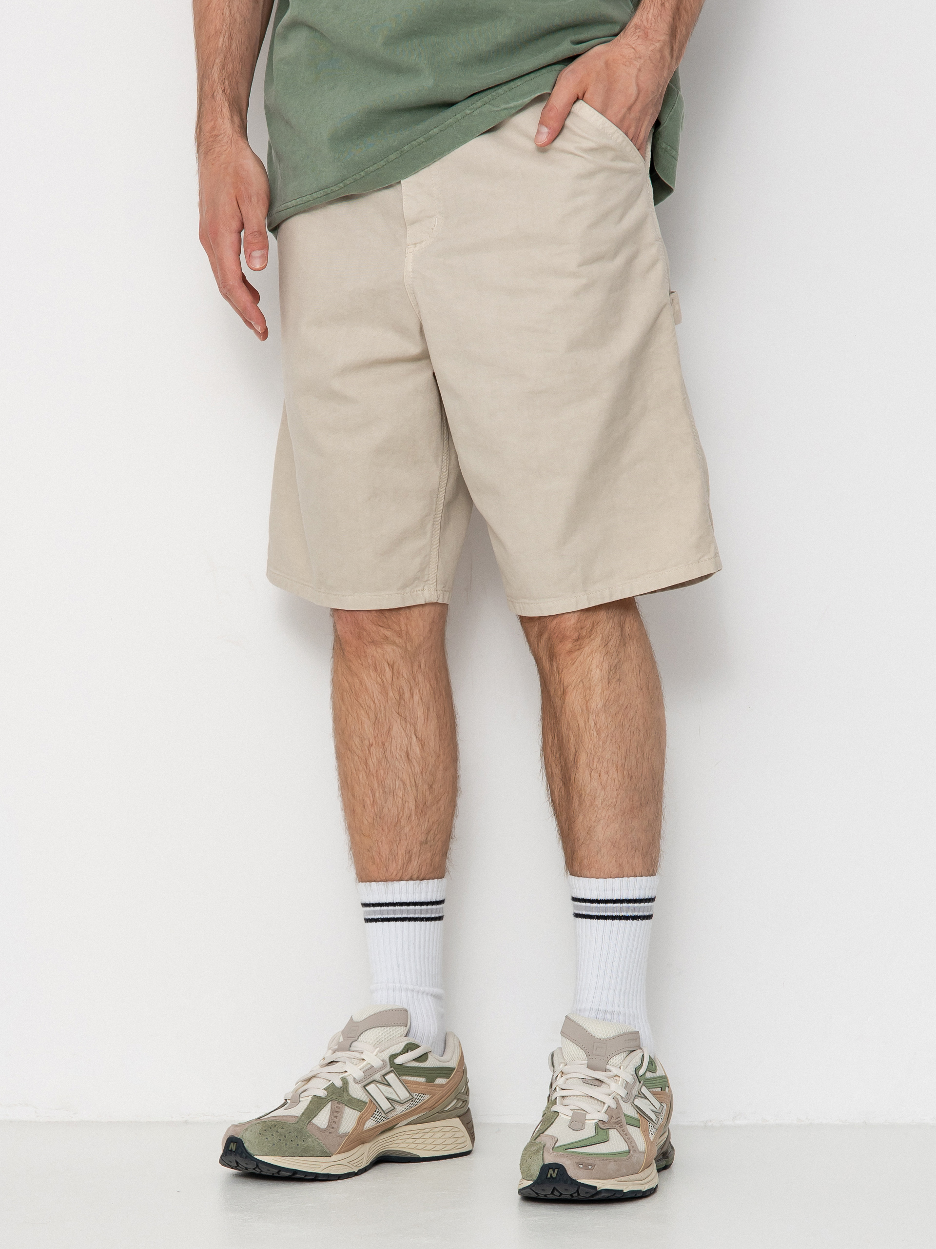 Szorty Carhartt WIP Single Knee (fleur de sel)
