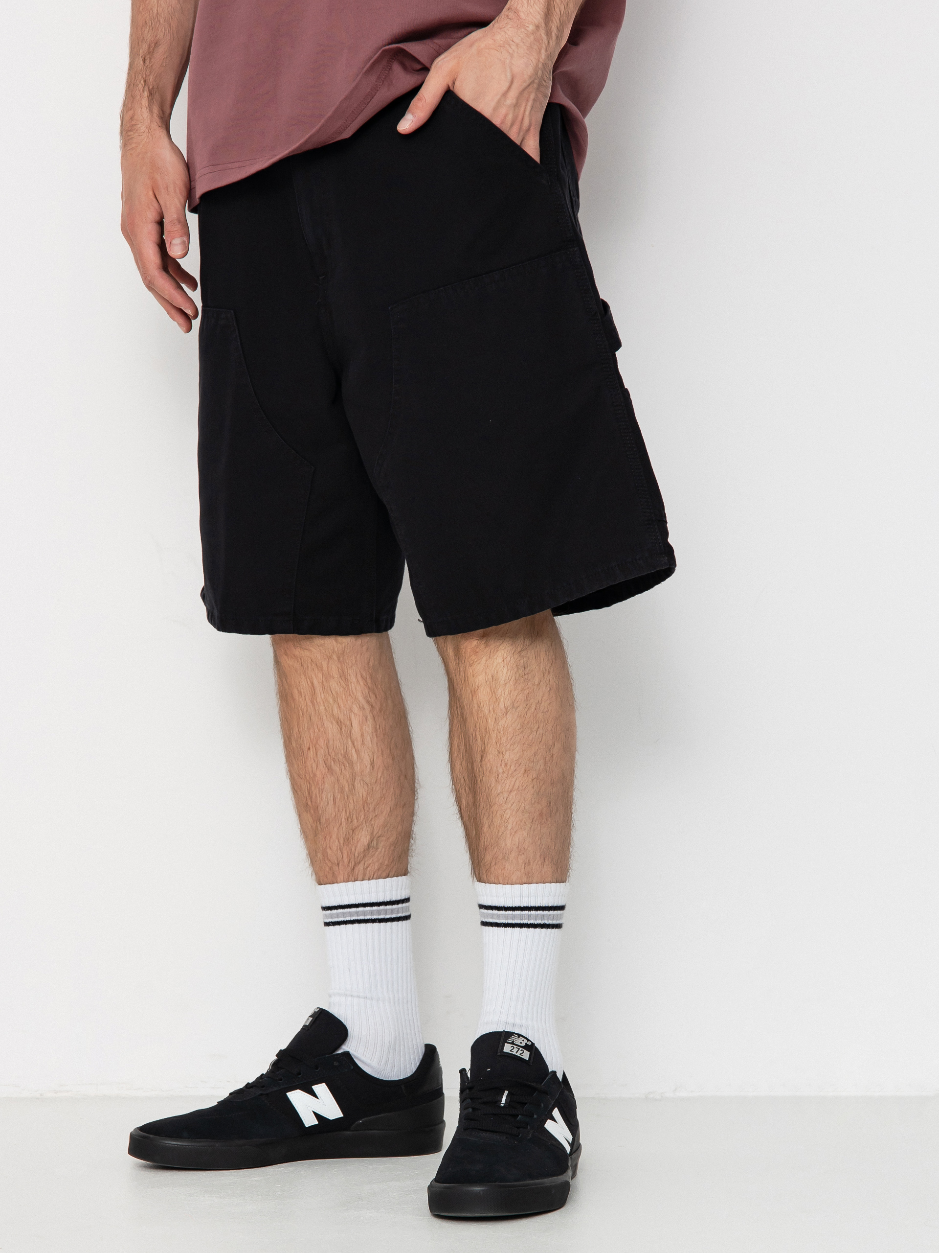 Szorty Carhartt WIP Double Knee (black)