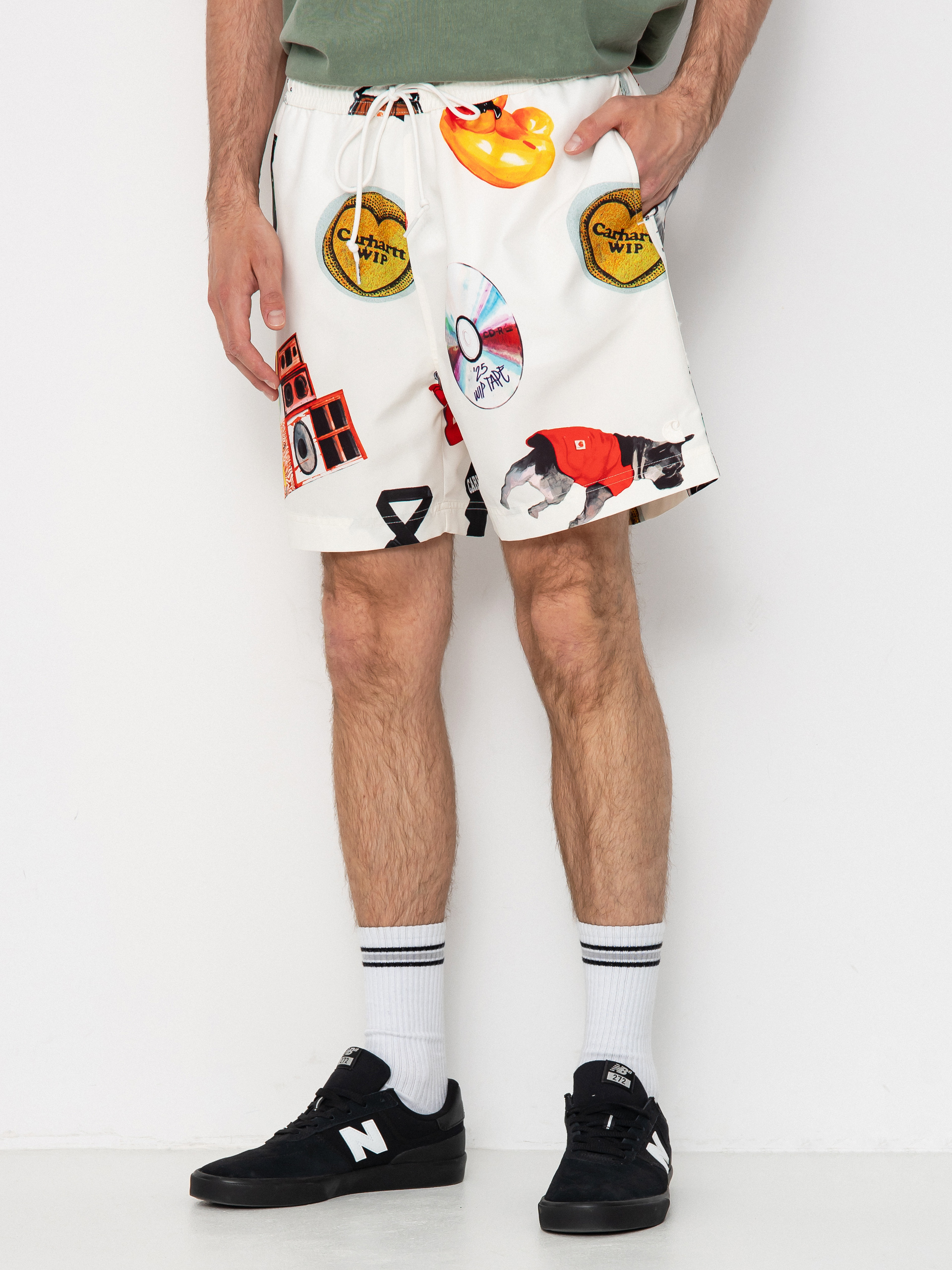Szorty Carhartt WIP Chase Swim (jacob rochester print/wax)