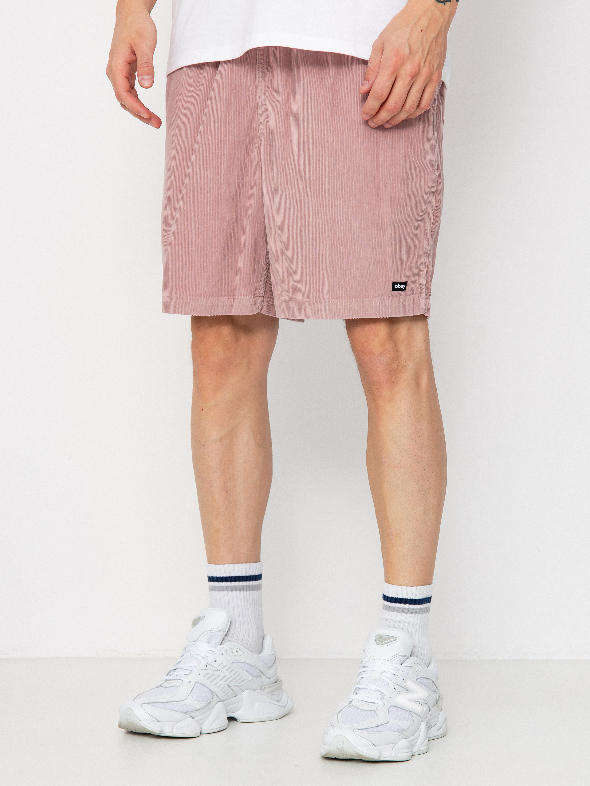 Szorty OBEY Easy Pulp Corduroy (mauve faded wash)