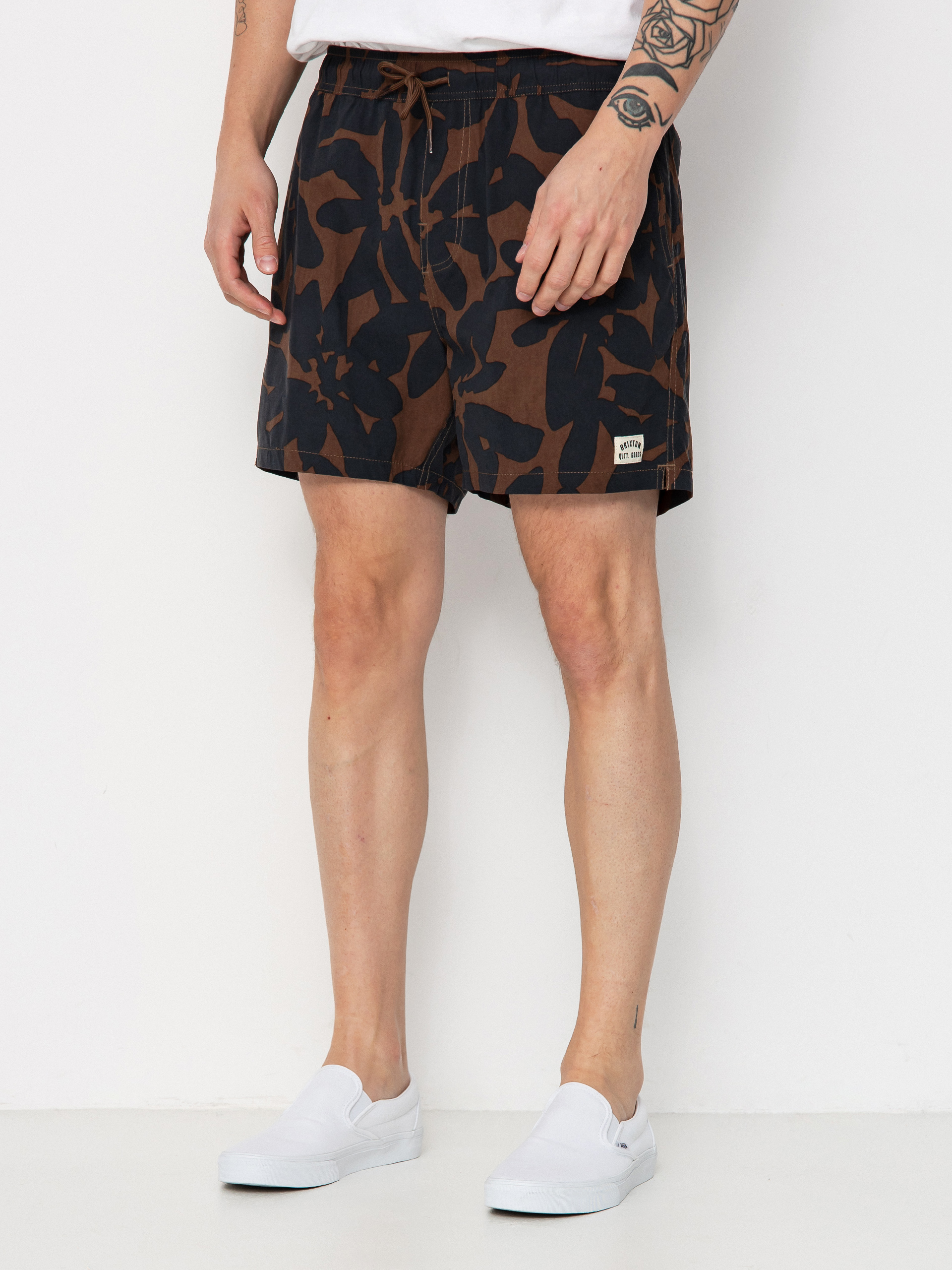 Szorty Brixton Everyday Hybrid 5 (pinecone brown floral)