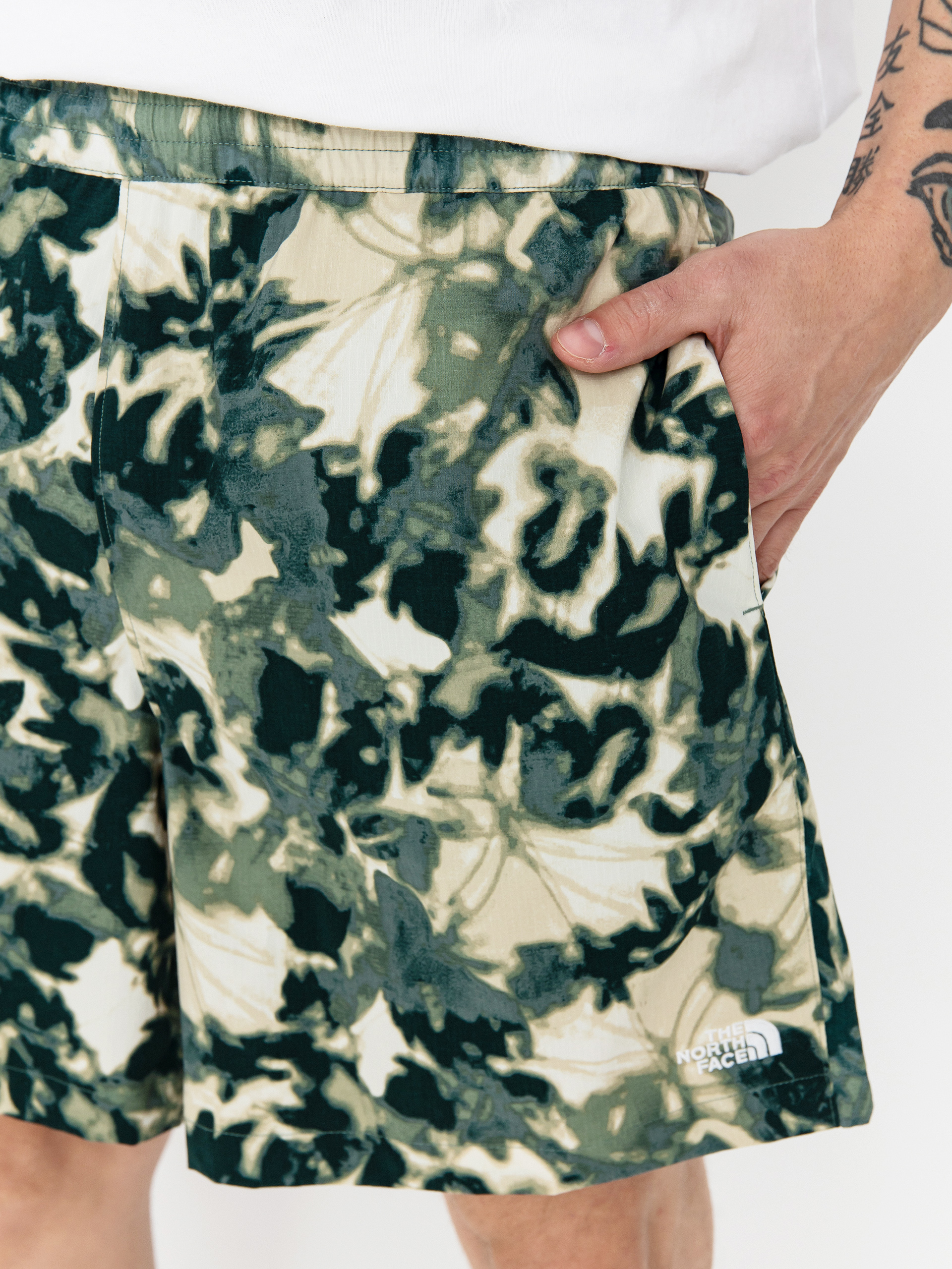 Szorty The North Face Class V Pathfinder (duck green/lux print)