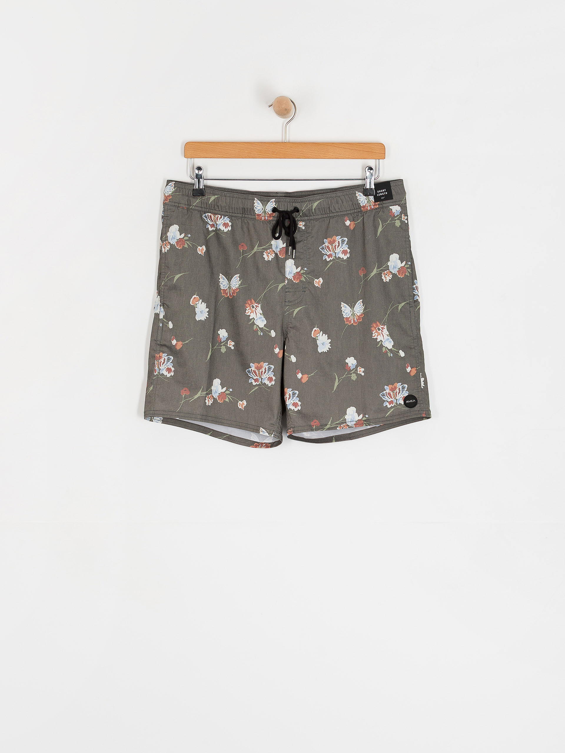 Szorty RVCA Barnes Elastic Short 17 (black floral print)