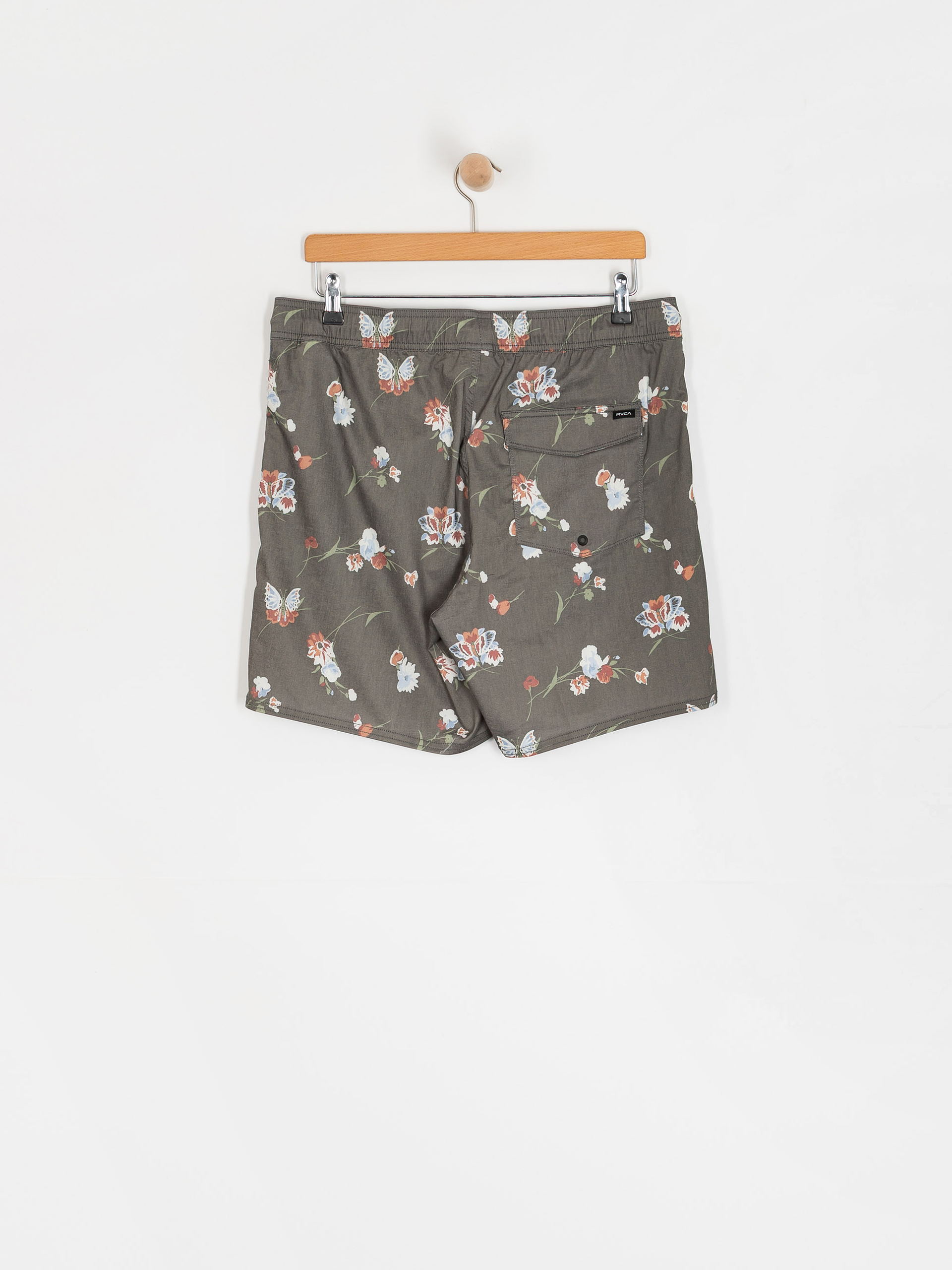 Szorty RVCA Barnes Elastic Short 17 (black floral print)