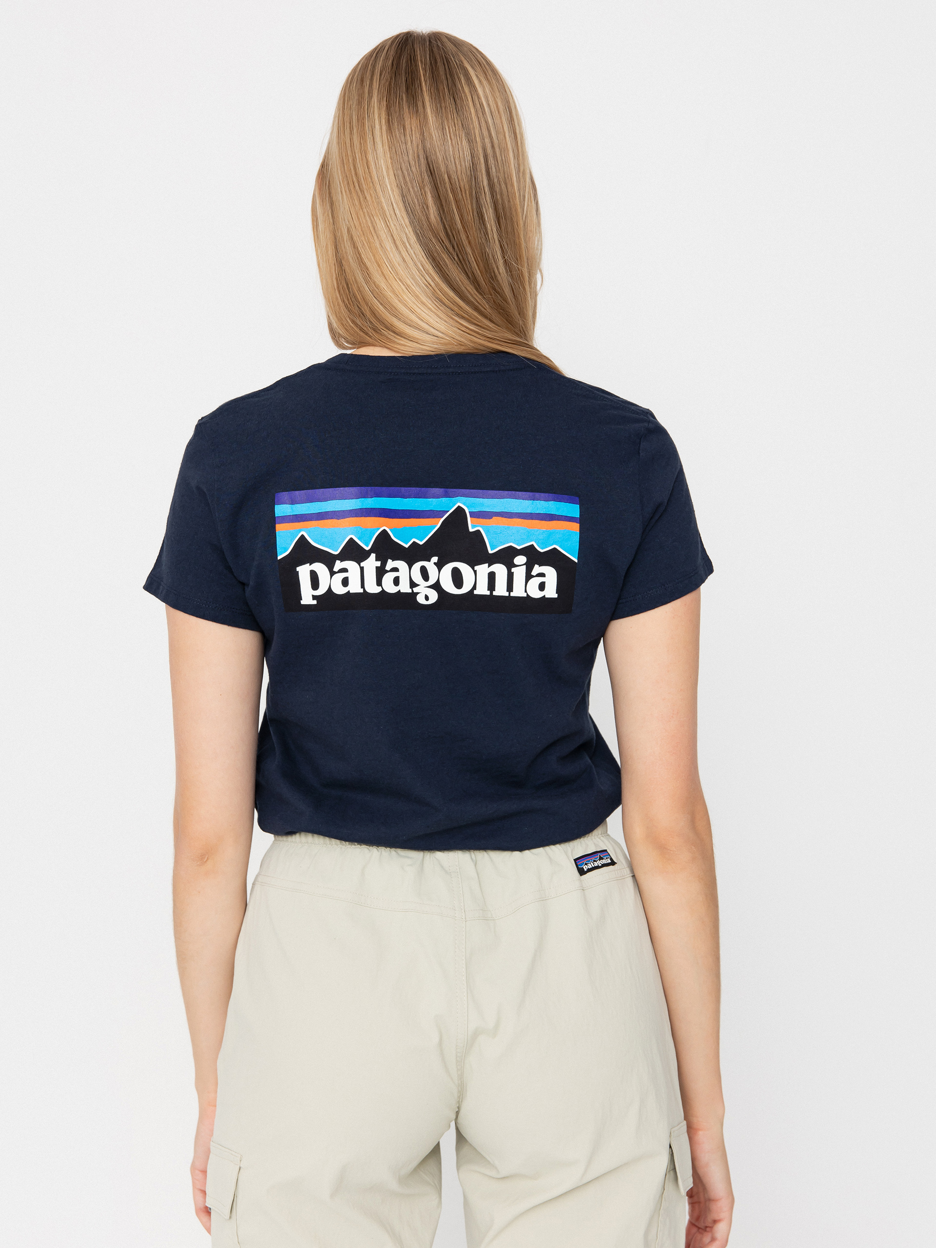 T-shirt Patagonia P 6 Logo Responsibili Wmn (new navy)