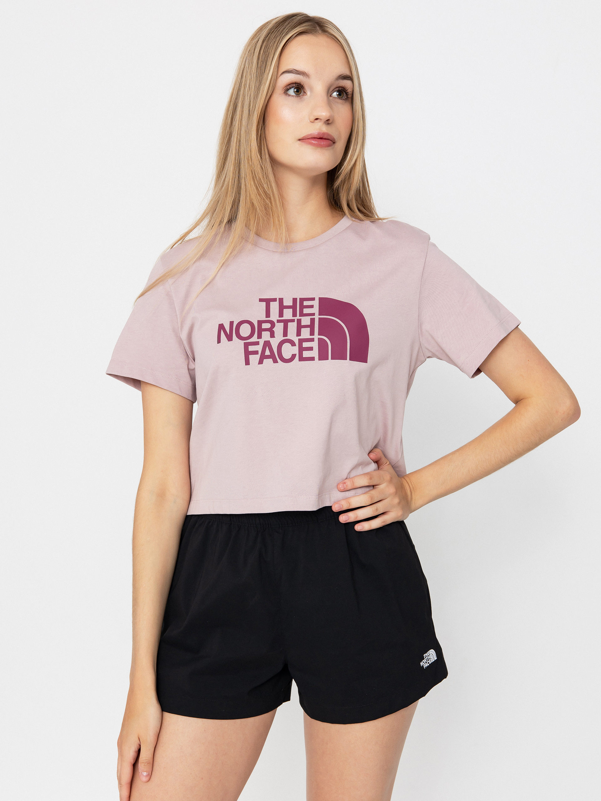 T-shirt The North Face Easy Relaxed Cropped Wmn (metal pink/cyber berry)
