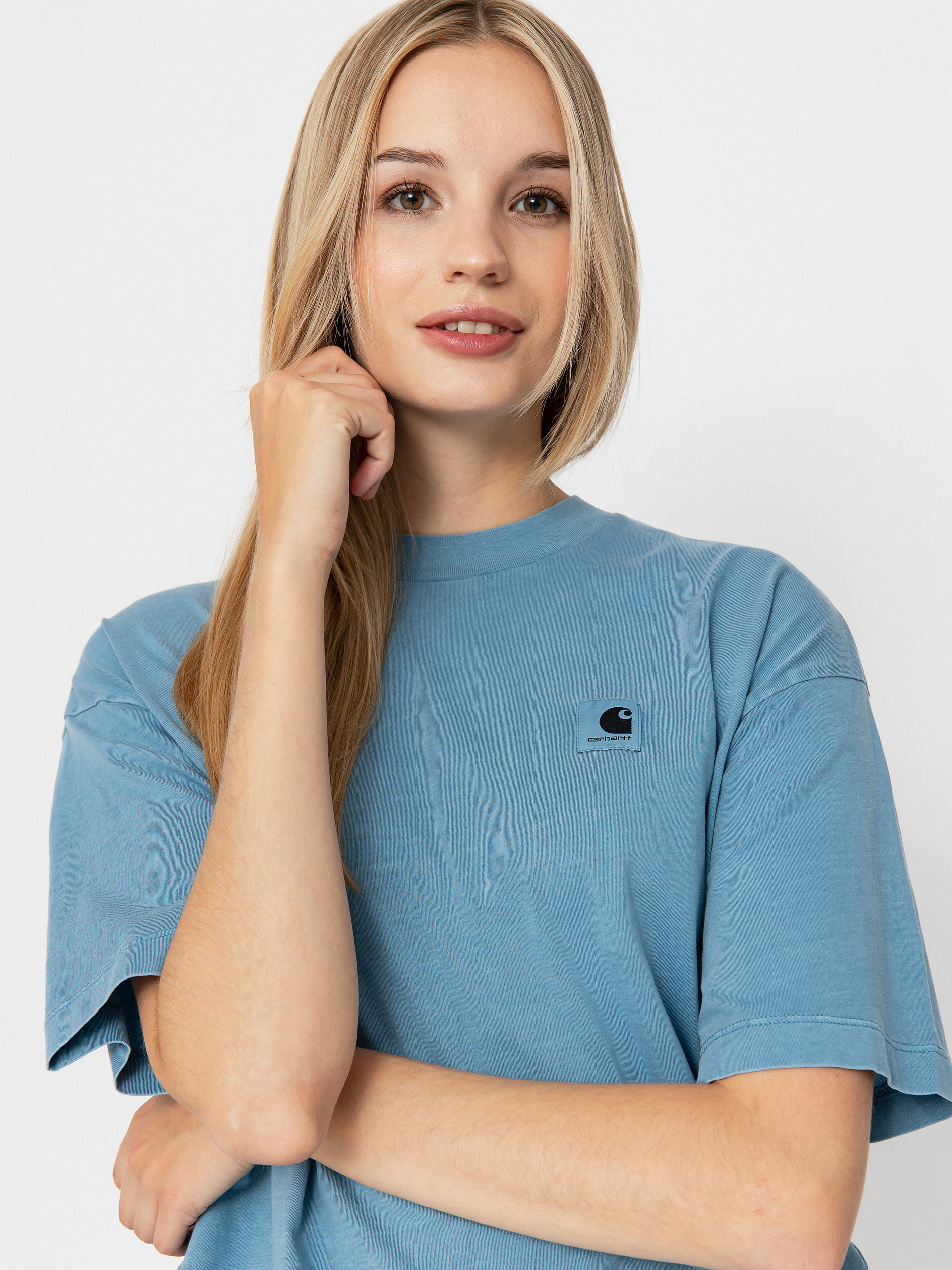 T-shirt Carhartt WIP Nelson Wmn (clay blue)