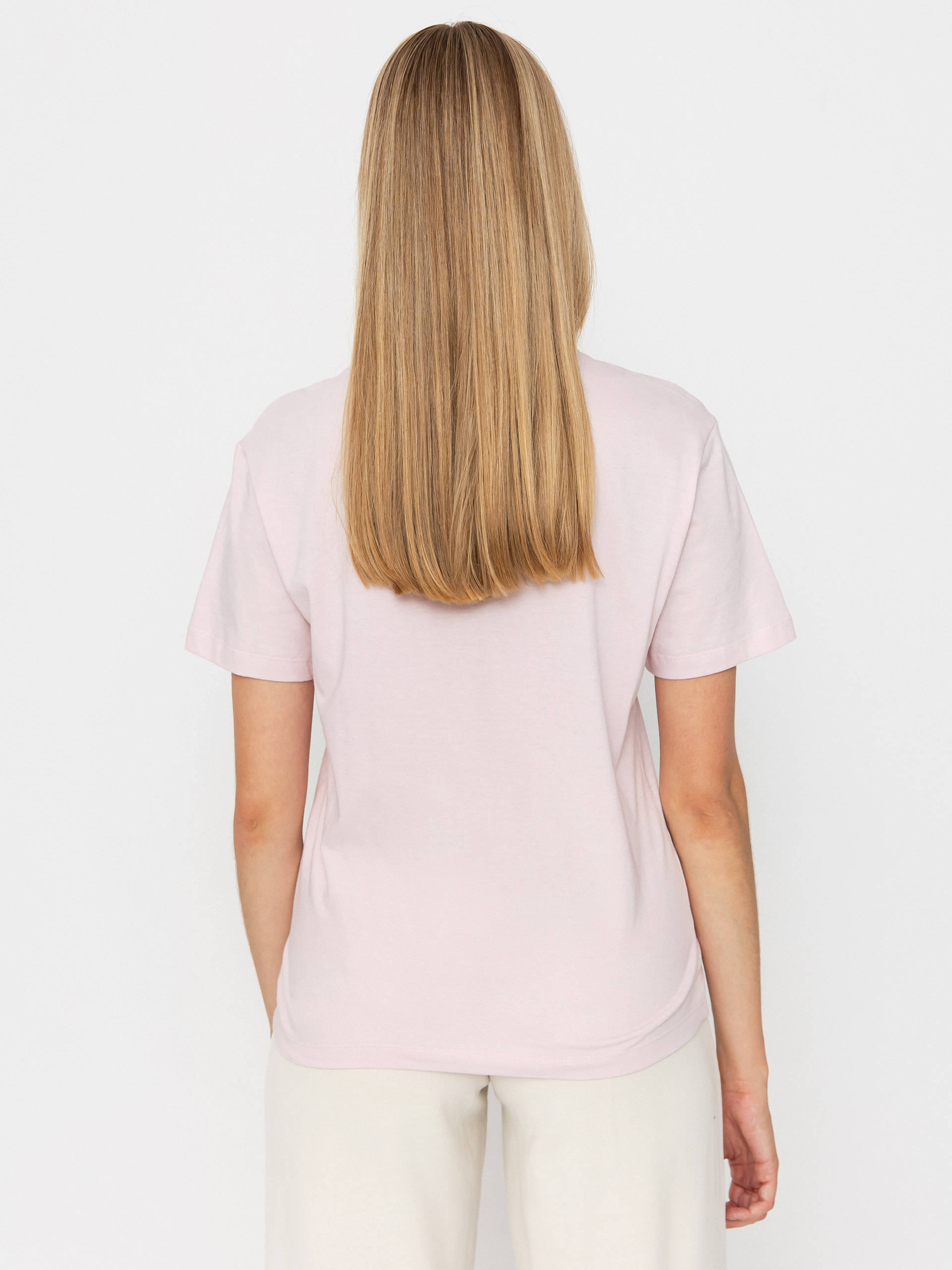 T-shirt Carhartt WIP Script Embroidery Wmn (air pink/wax)